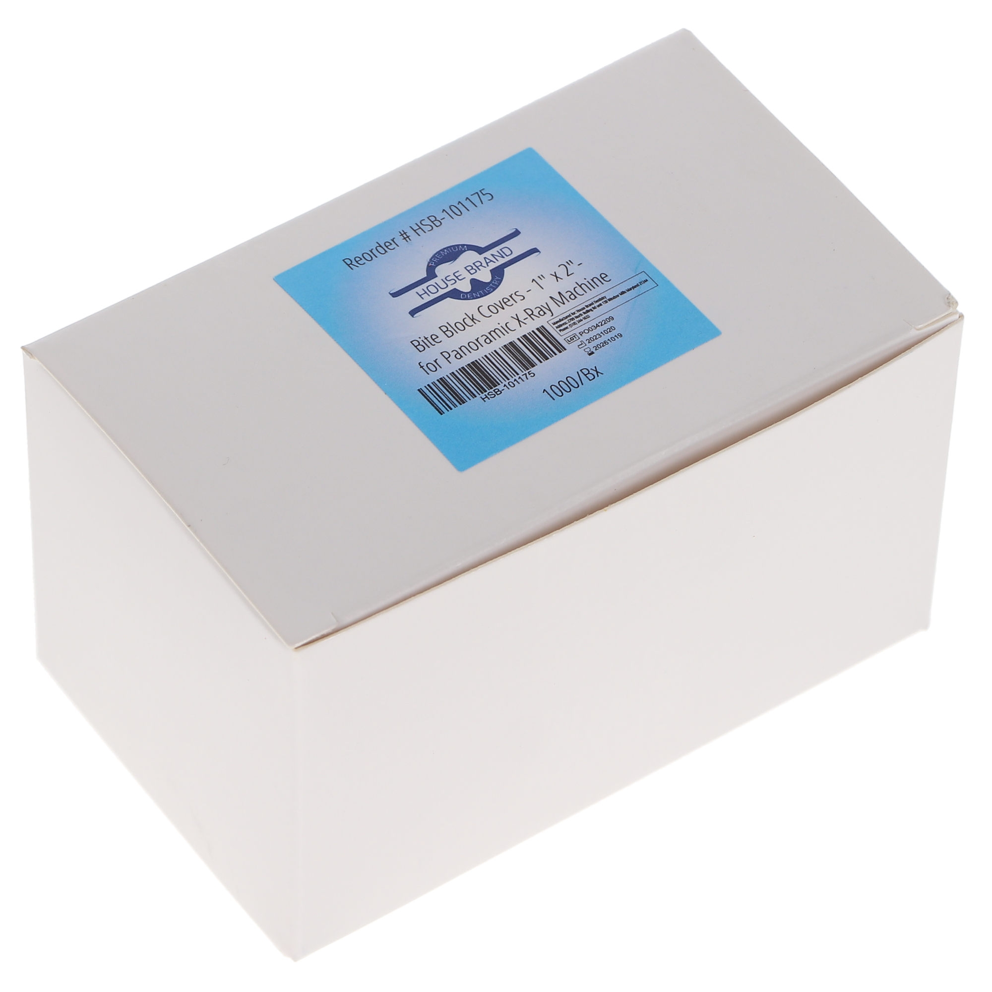 Panoramic Bite Block Covers, 1" x 2", 1000/Pk, 101175 thumbnail 4
