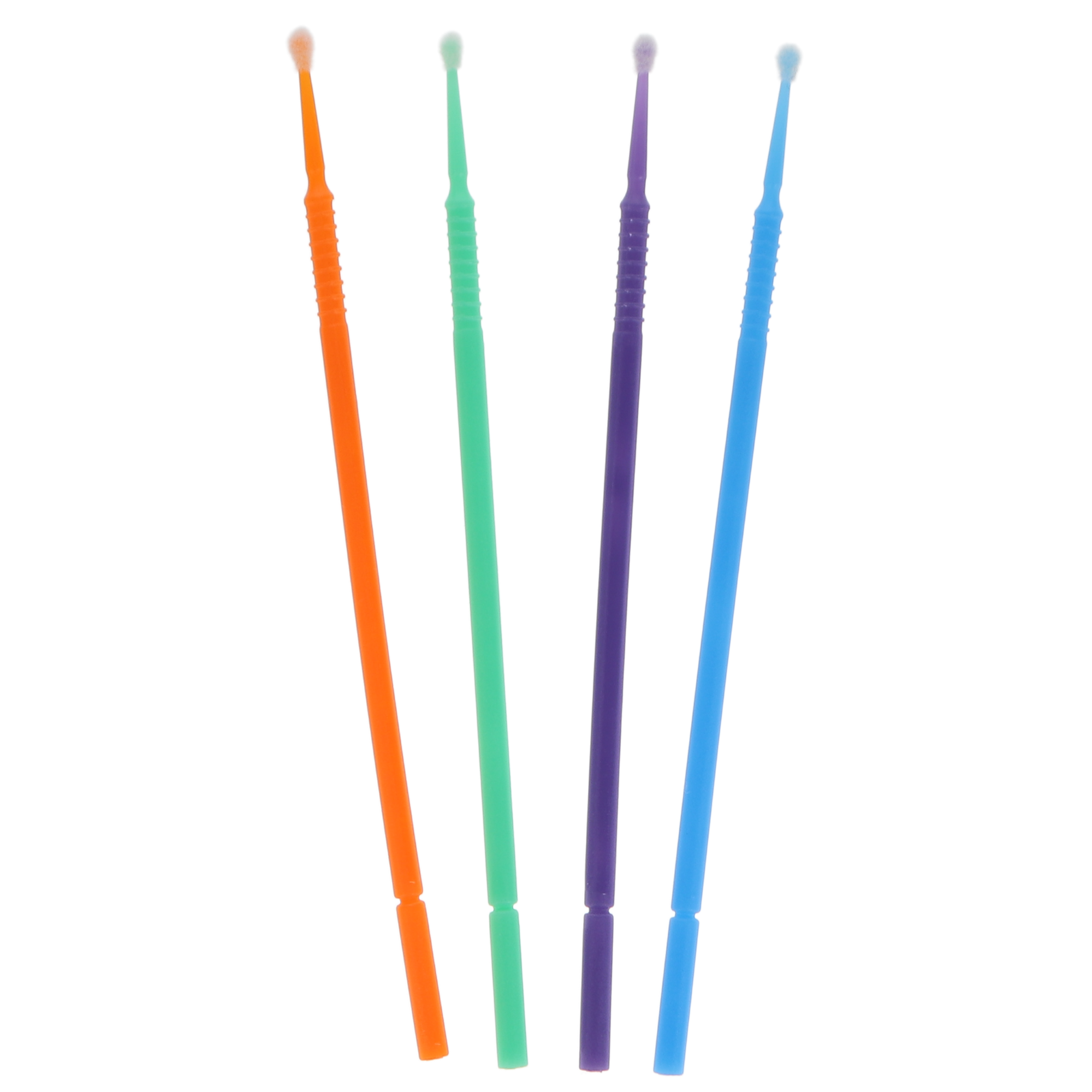 Micro-Brush Disposable Applicators, Regular, Assorted, Blue/Geen/Orange/Purple, 4 x 100/Pk product image