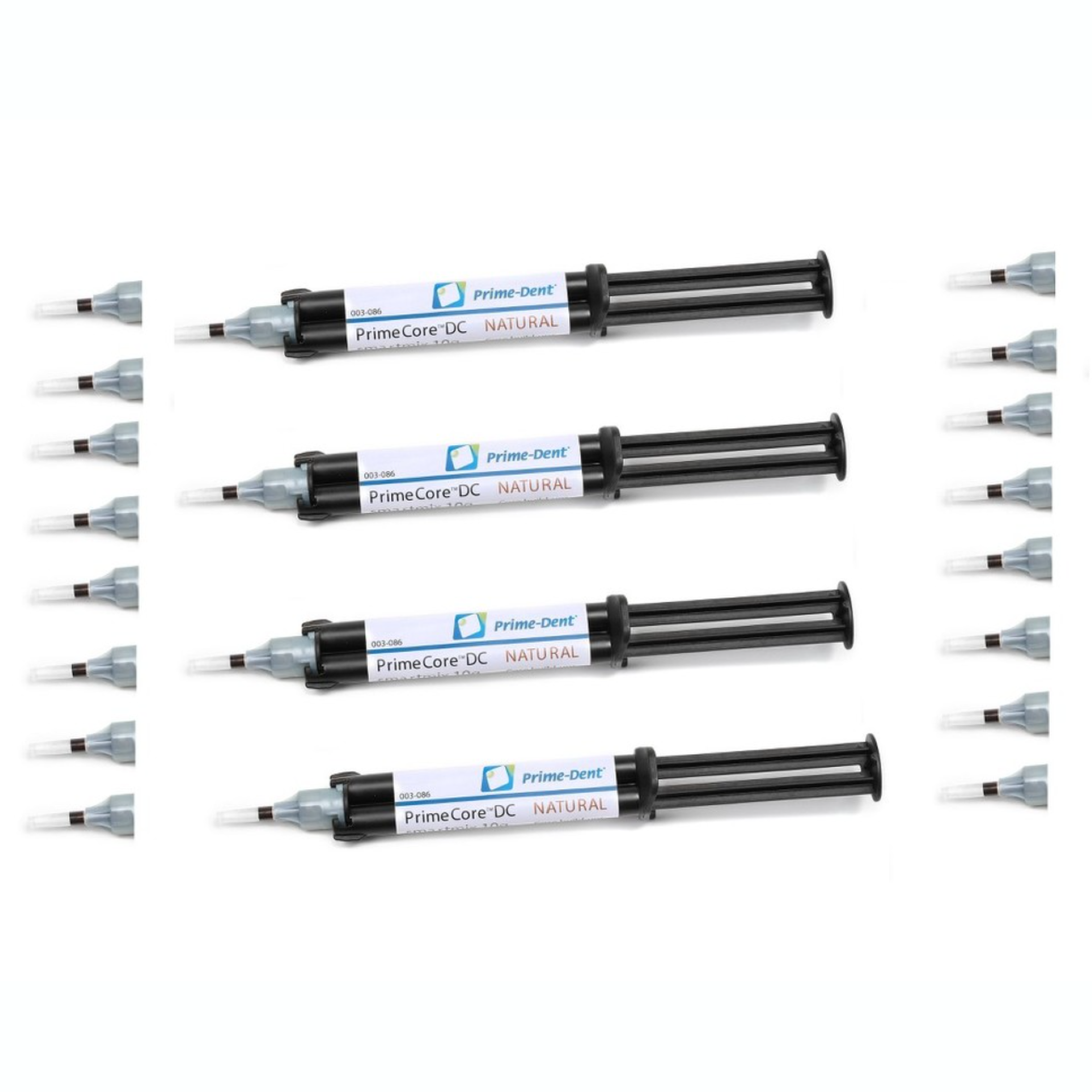 Prime-Dent - Dual Cure Core Build-Up Material, 4 x 10 g syringes and 20 tips product image