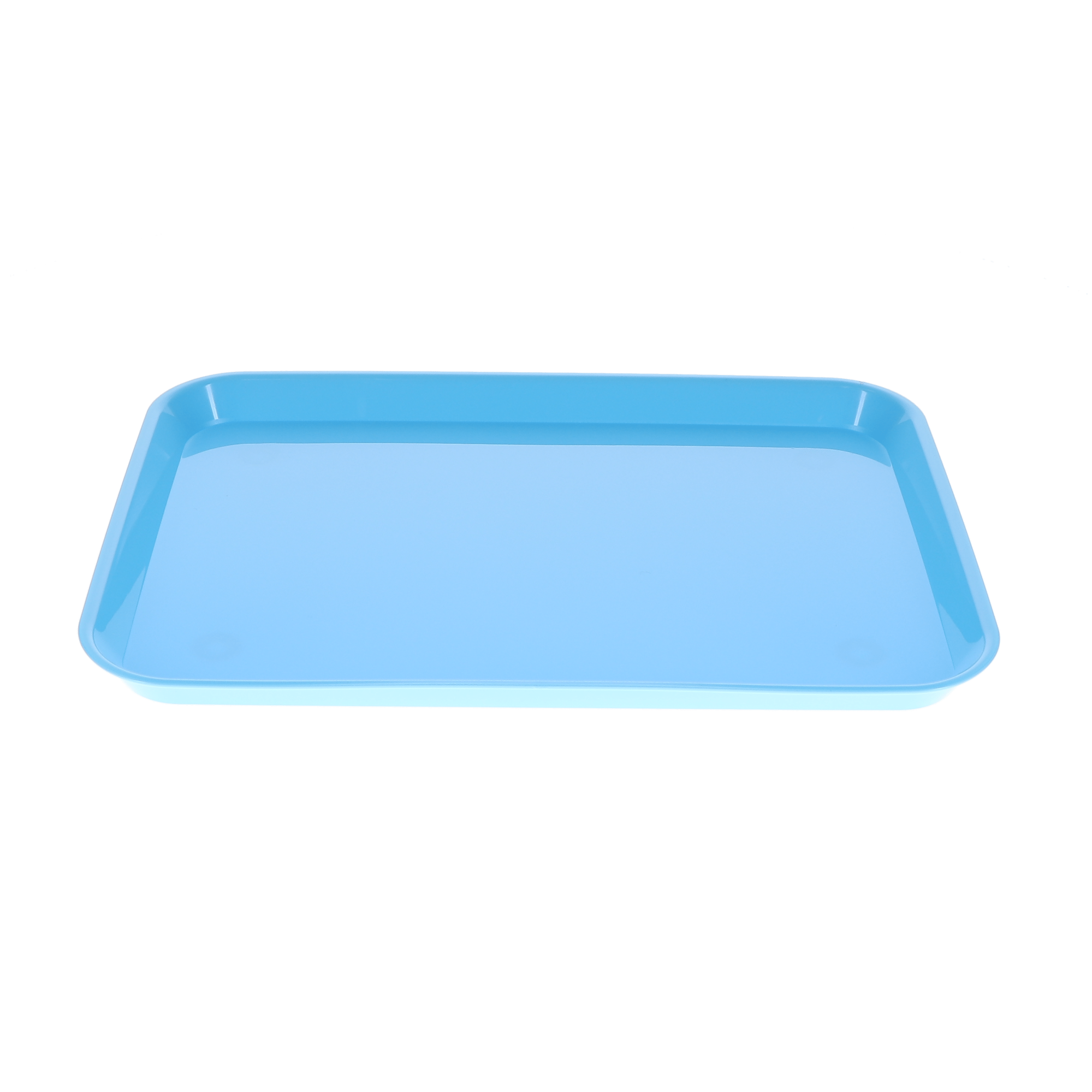 Set-Up Plastic Flat Trays, # B, Neon Baby Blue, 1/Pk, 108147 product image