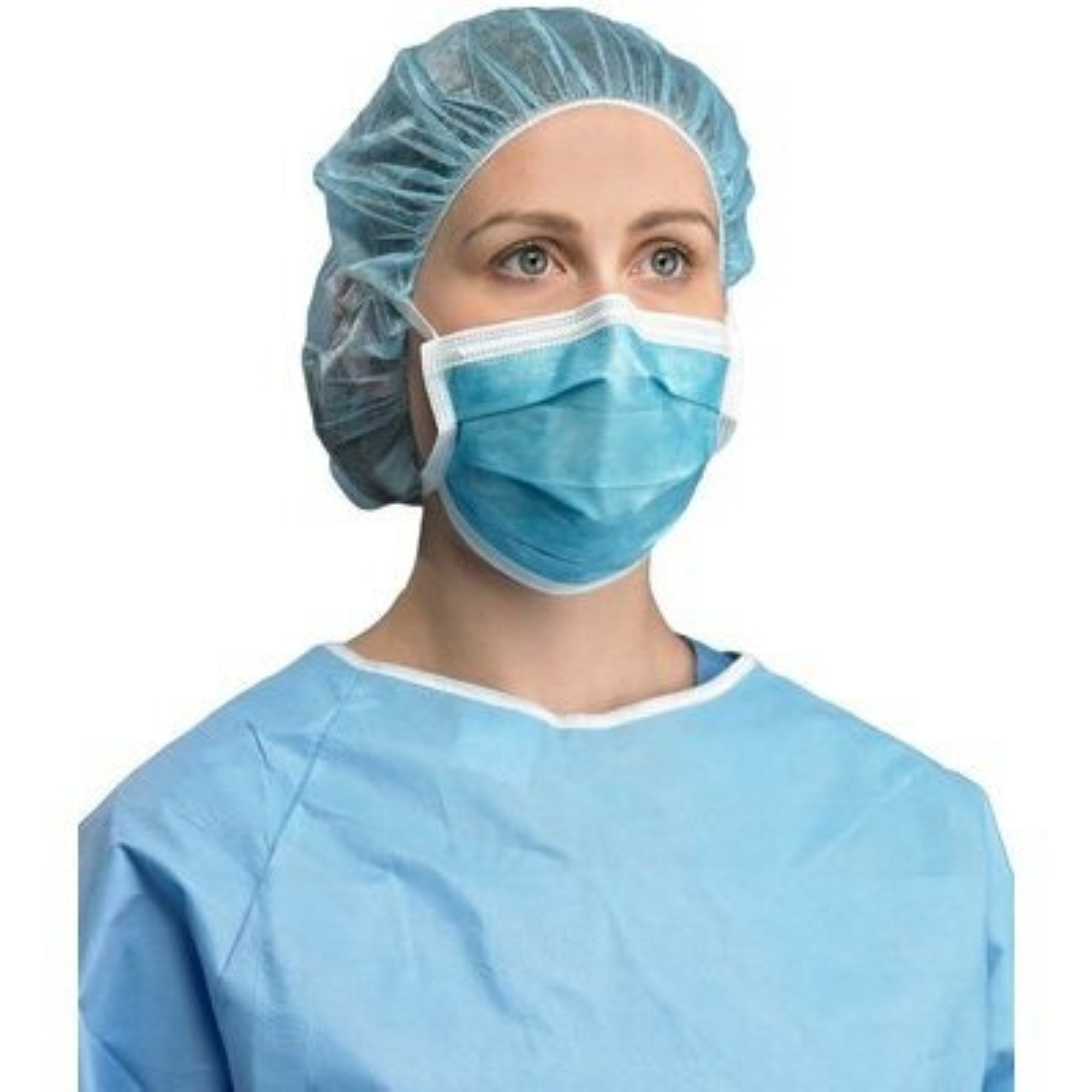 Surgical Tie Masks, ASTM Level 1, Blue, 50/Pk, PG4-2321 product image