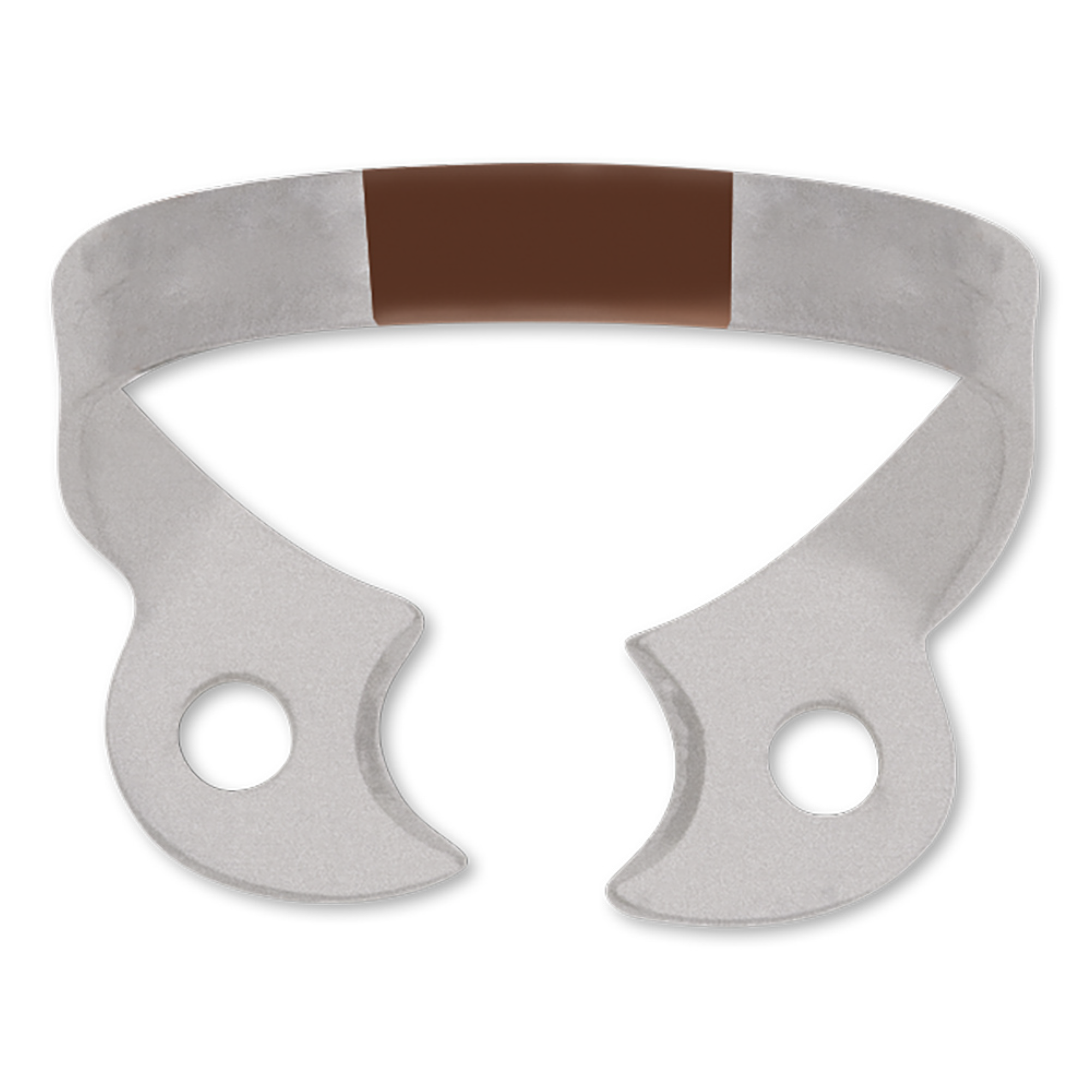 Hygenic Fiesta, Rubber Dam Clamp Wingless, # W2, Premolar, Brown, 1/Pk, H02794 product image