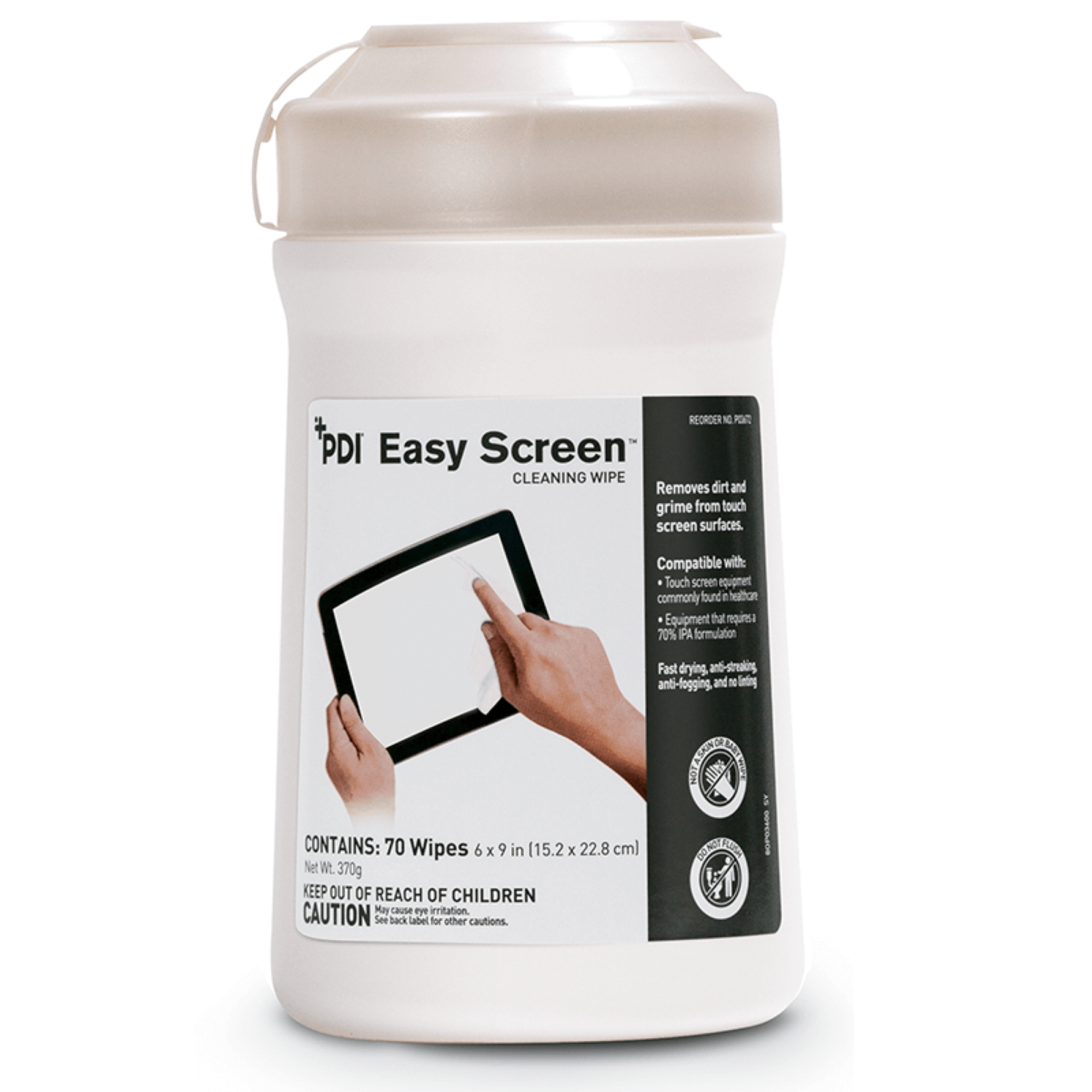 Easy Screen Cleaning Wipes, Canister, 70/Pk, P03672 product image