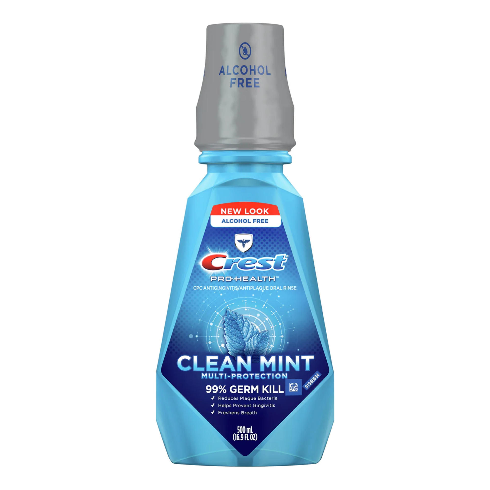 P&G - Crest ProHealth Mouthwash, Multi-Protection, Clean Mint, Alcohol-Free, 500 mL, 4/cs product image