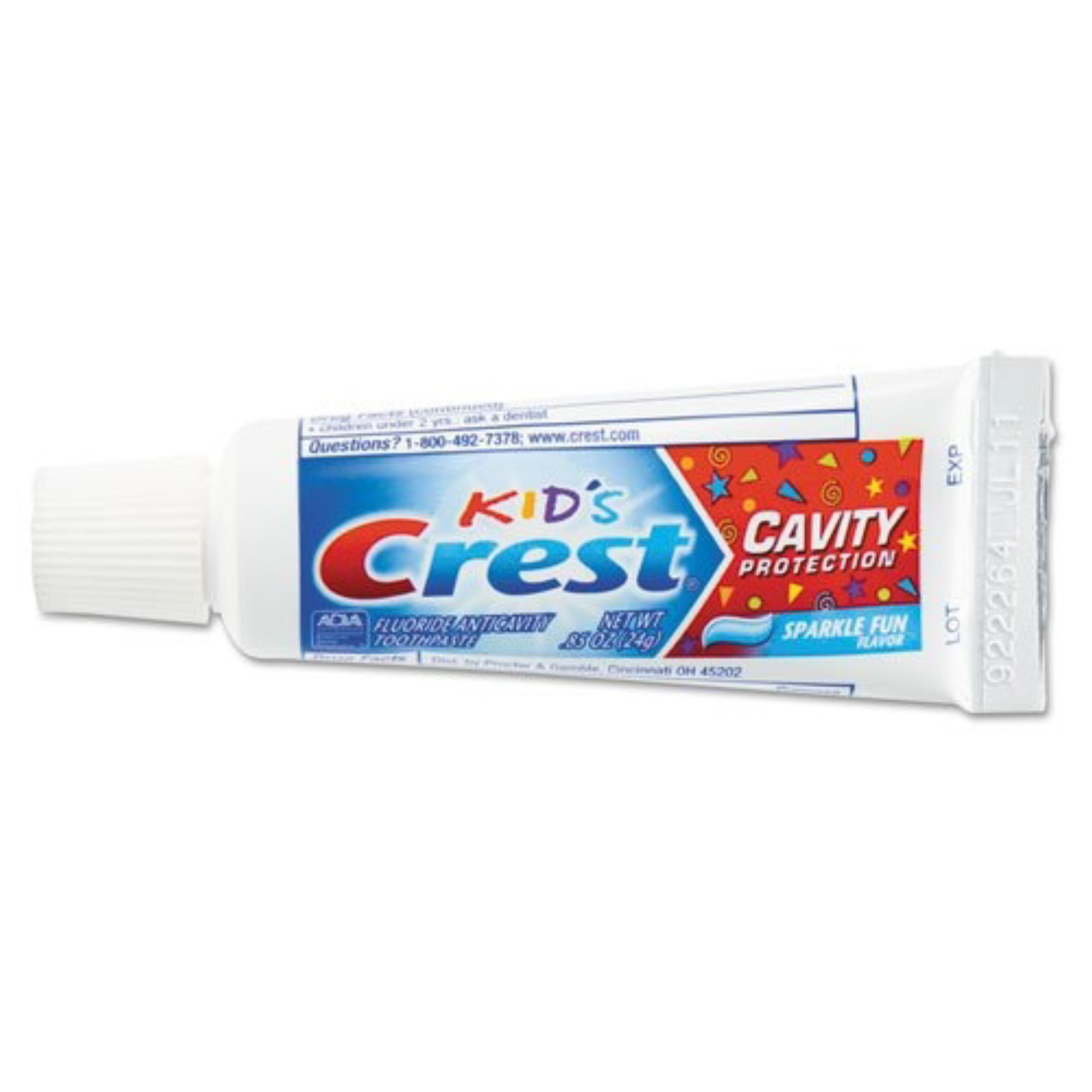 P&G - Crest Sparkle Kids Toothpaste, Professional Trial Size Unboxed, 0.85 oz, 72/bx product image
