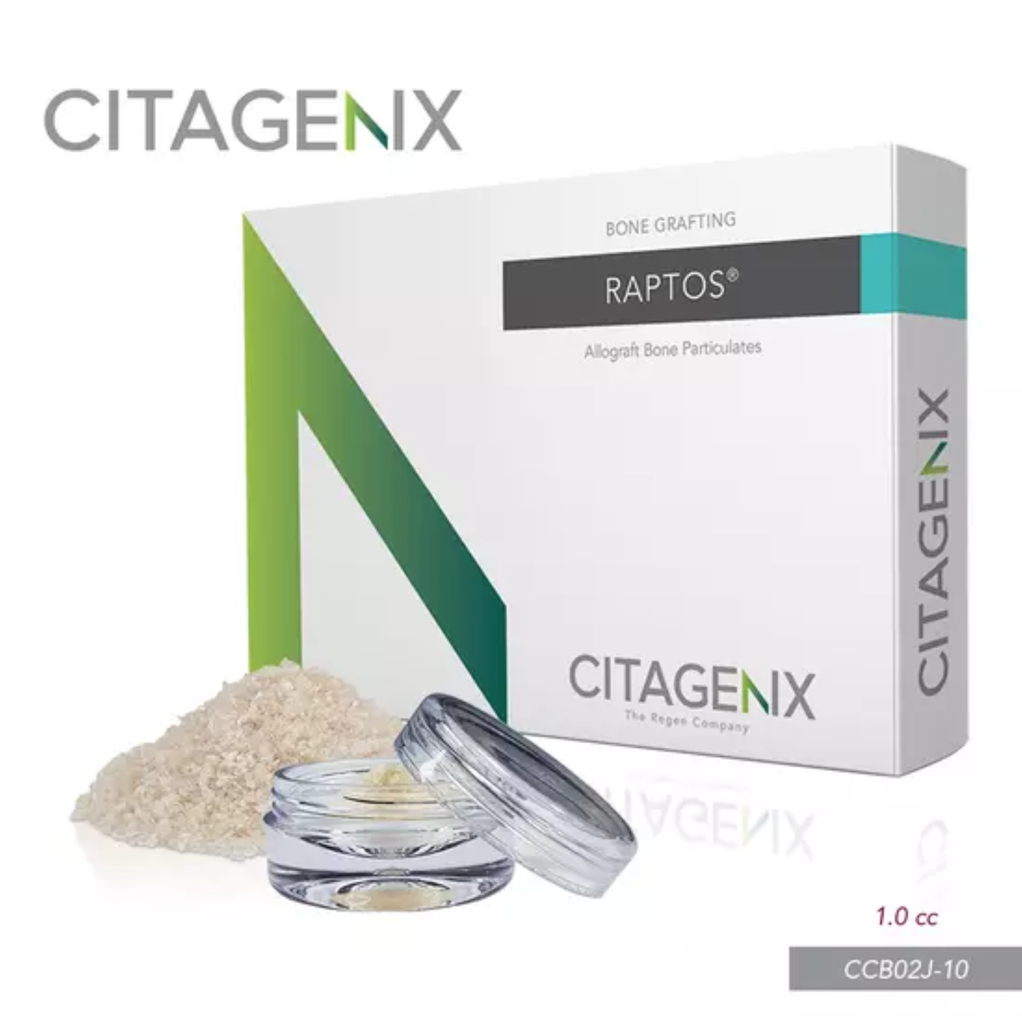 Citagenix - Allograft Particulates - Raptos 1cc Cortico-Cancellous allograft .25-1mm jar product image