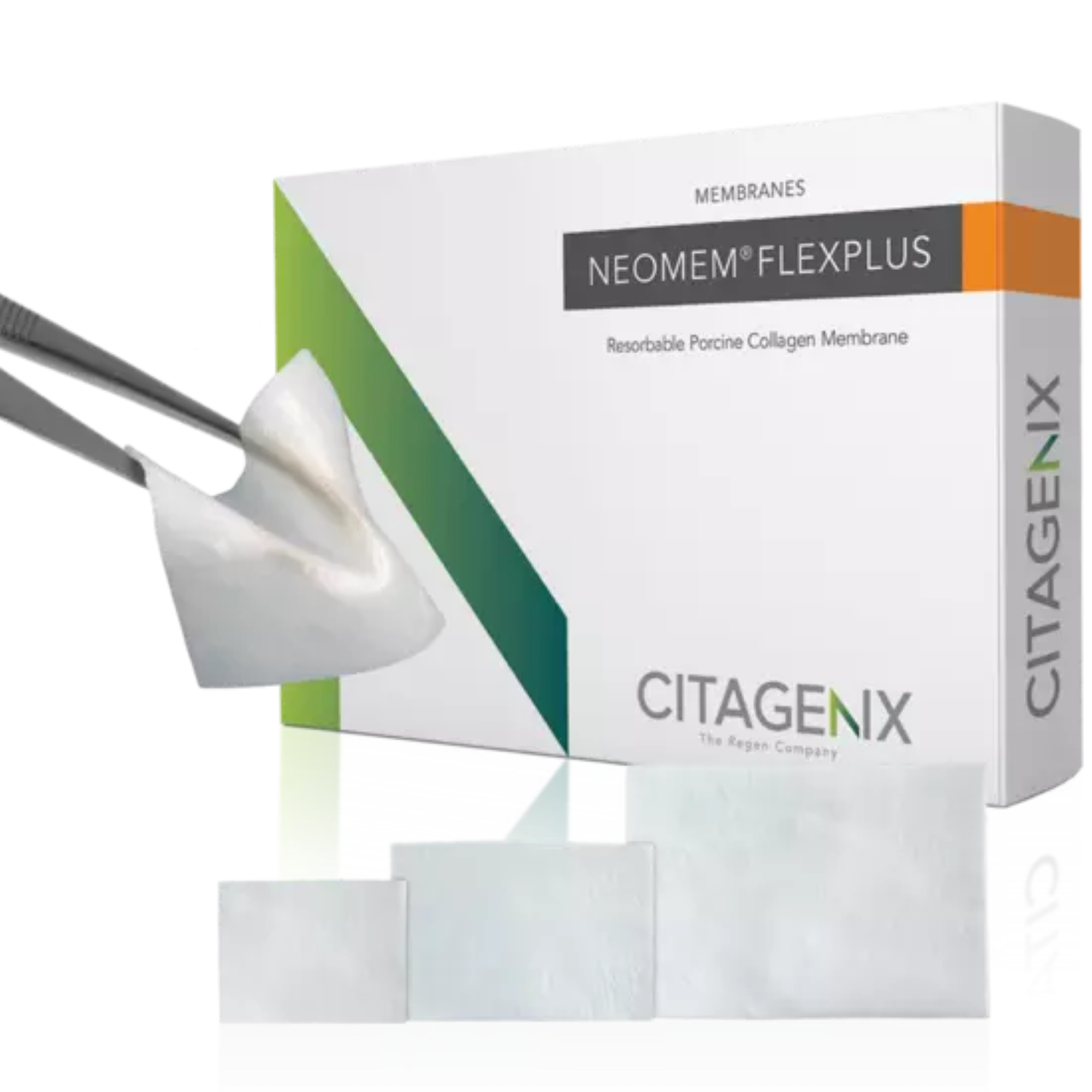 Citagenix - Membrane Porcine Collagen - Neomem FlexPlus 30x40mm Resorbable collagen membrane product image