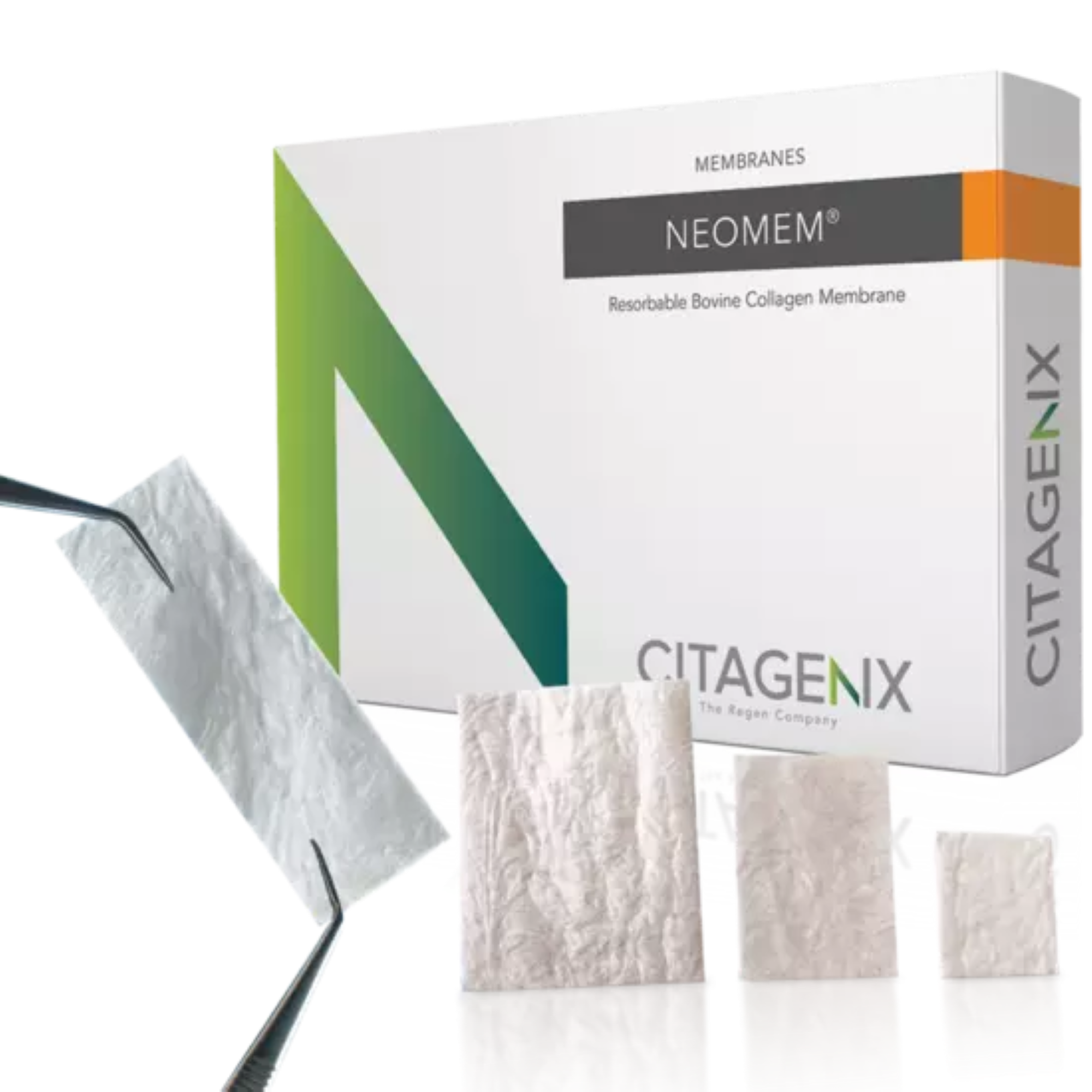 Citagenix - Membrane Bovine Collagen - Neomem 15x20mm Resorbable collagen membrane product image