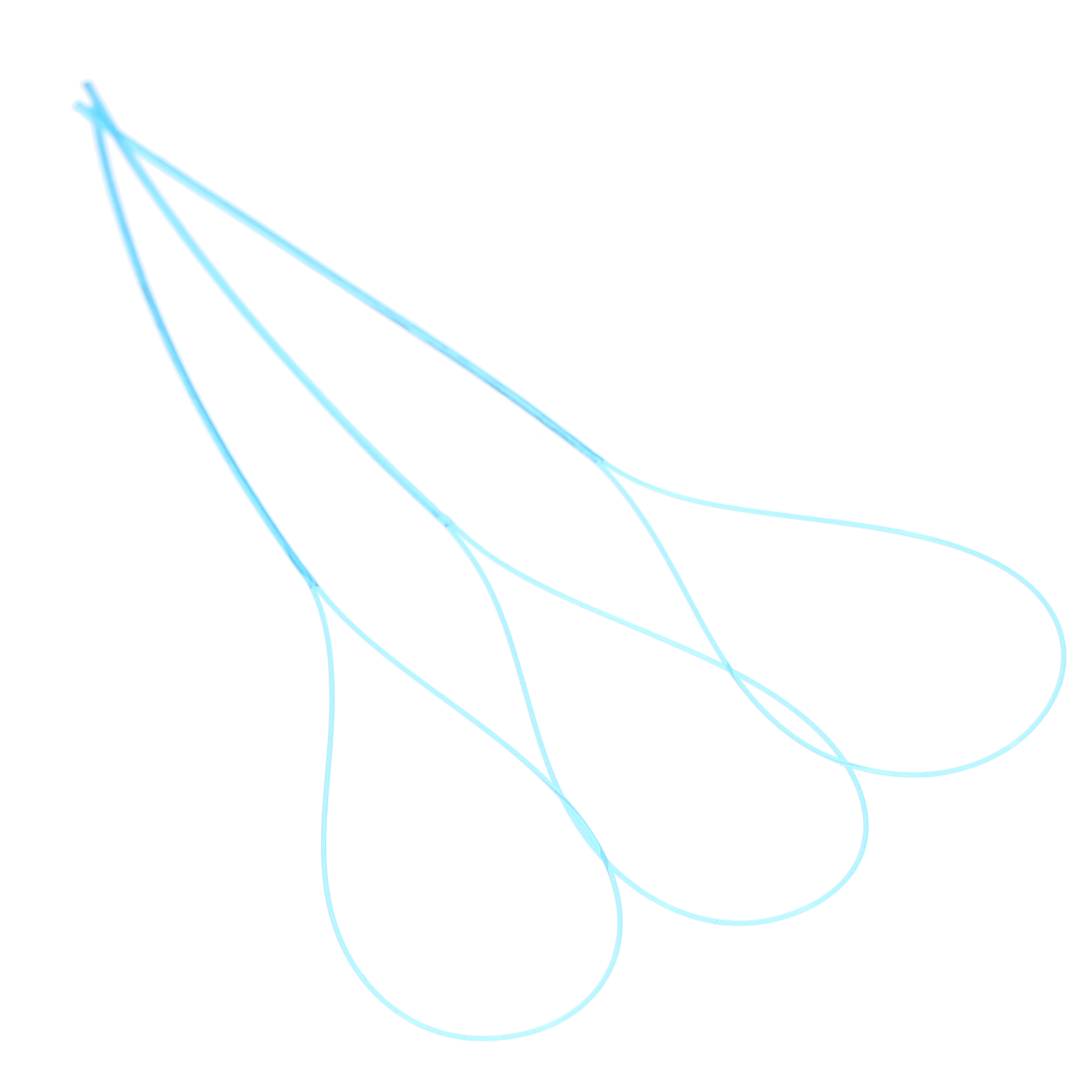 GUM Eez-Thru 840PUAA Type, Floss Threaders, (100 x 5/Pk), 500/Pk, 102095 product image