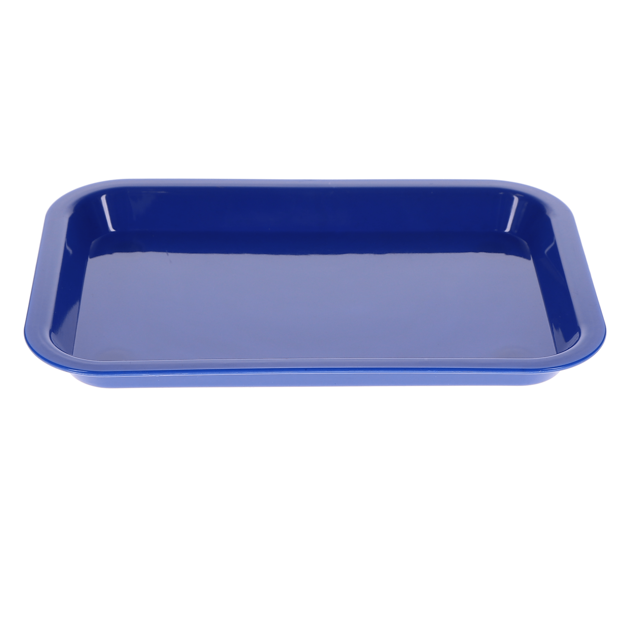 Set-Up Plastic Flat Trays, # F, Mini, Neon Blue, 1/Pk, 108155 product image