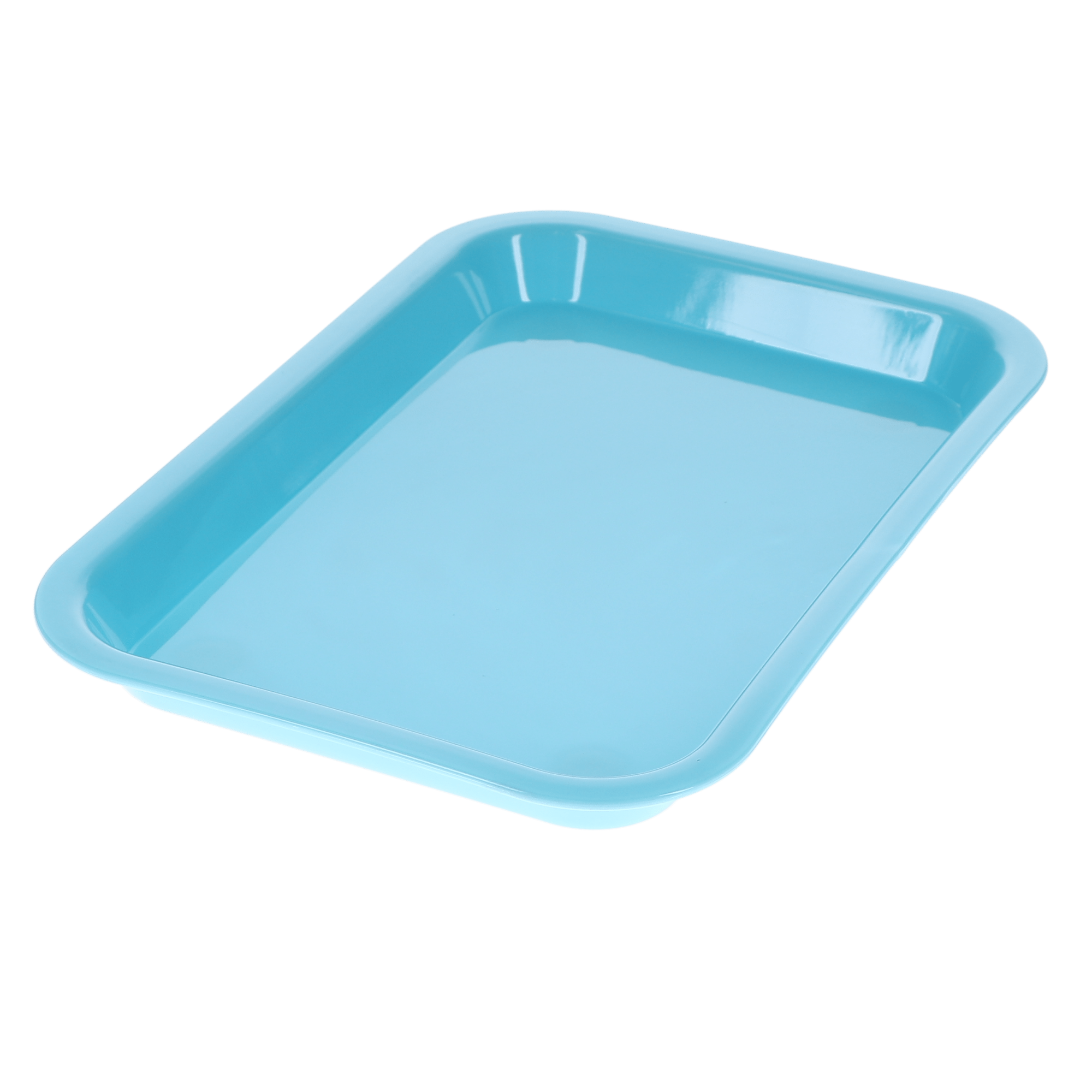 Set-Up Plastic Flat Trays, # F, Mini, Baby Blue, 1/Pk, 108156 product image