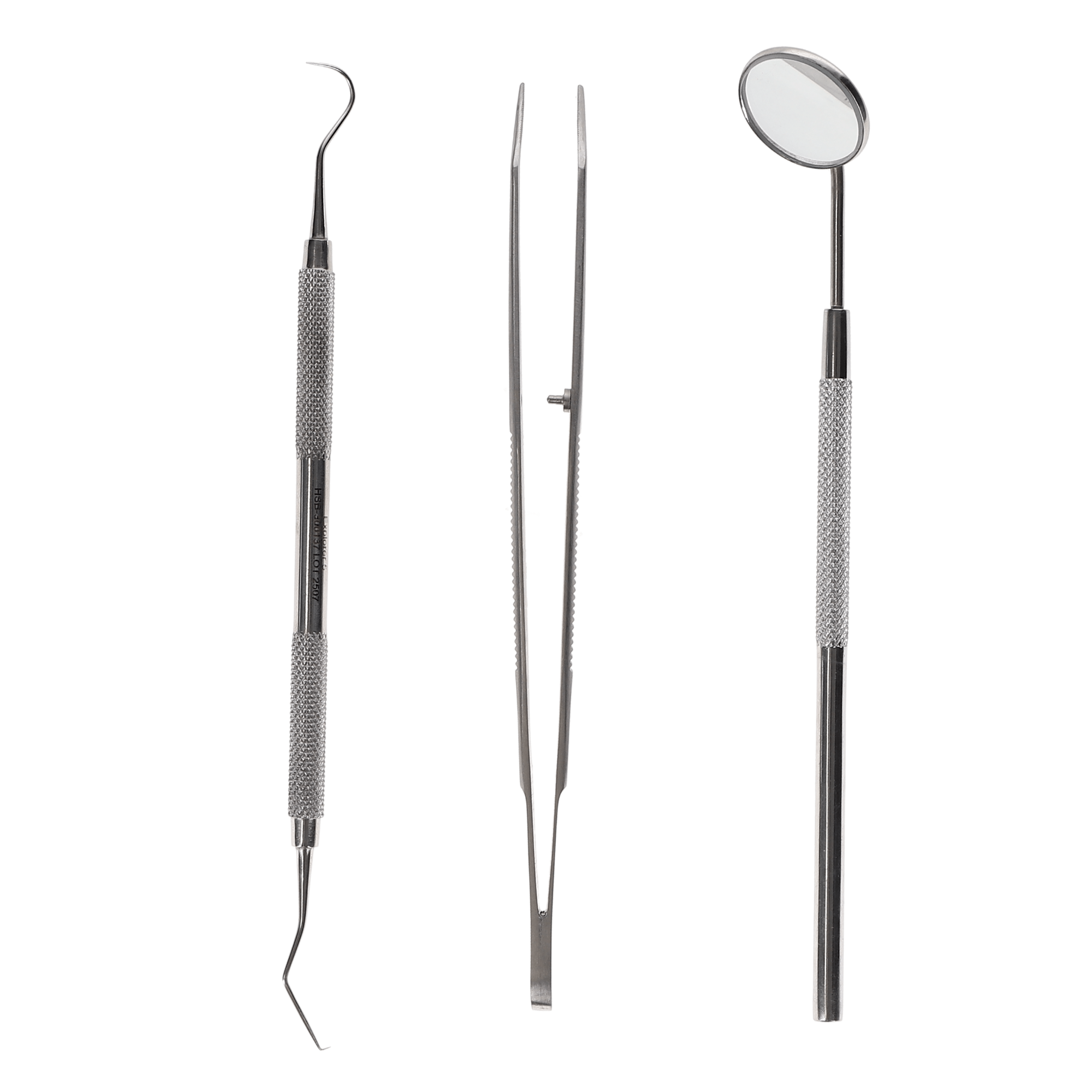 3-Piece Examination Set, (Mirror, Explorer, Cotton Plier), Kit, 300373 product image