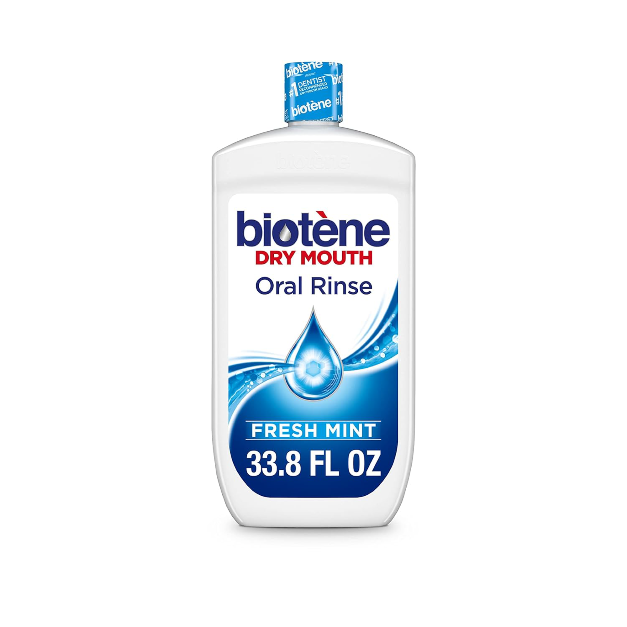 Biotène Dry Mouth Oral Rinse, Mint, 33.8 oz. bottle, 4/cs product image
