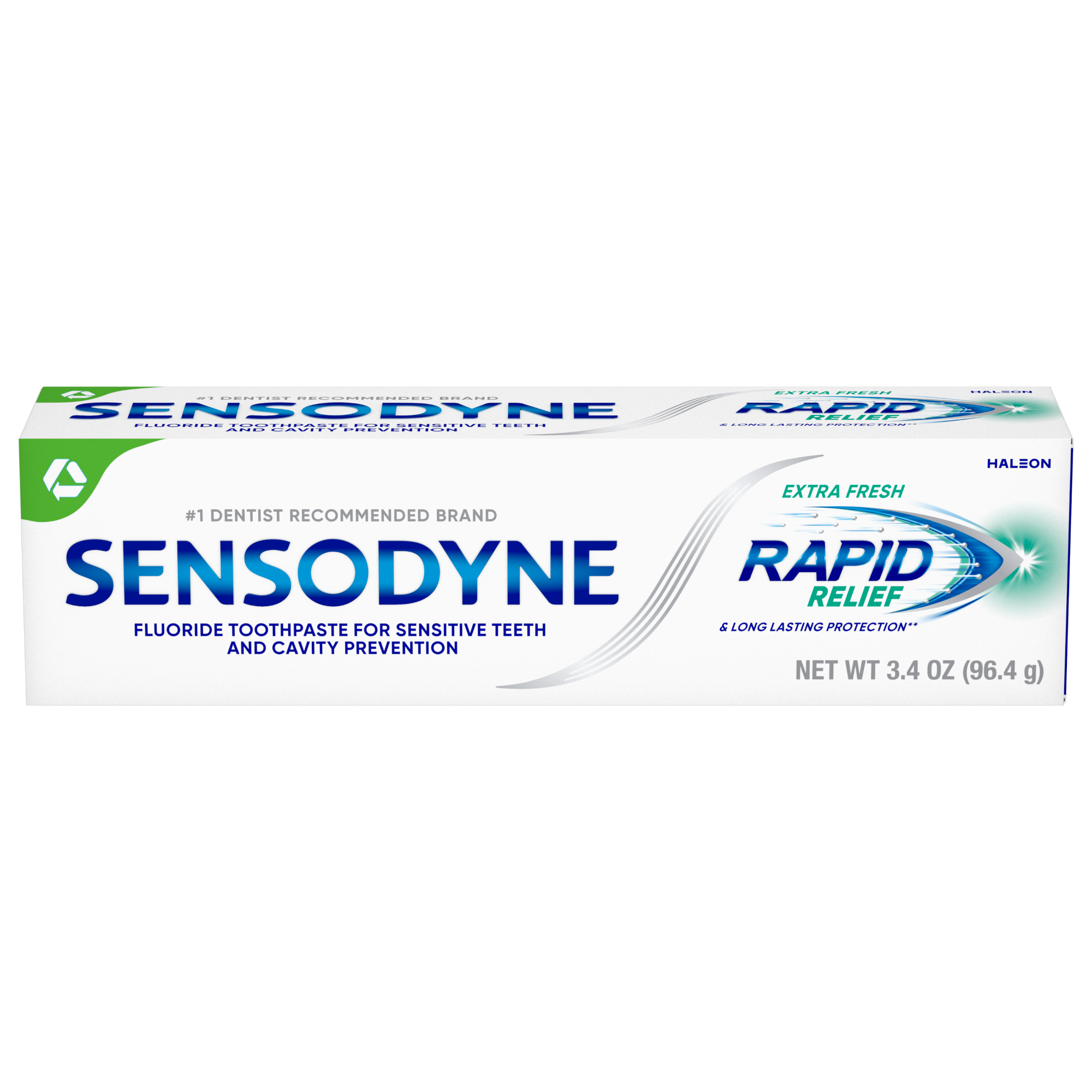 Sensodyne® Rapid Relief Toothpaste, Extra Fresh, 3.4 oz. tube, 6/pkg, 2 pkg/cs (12 tubes total) product image