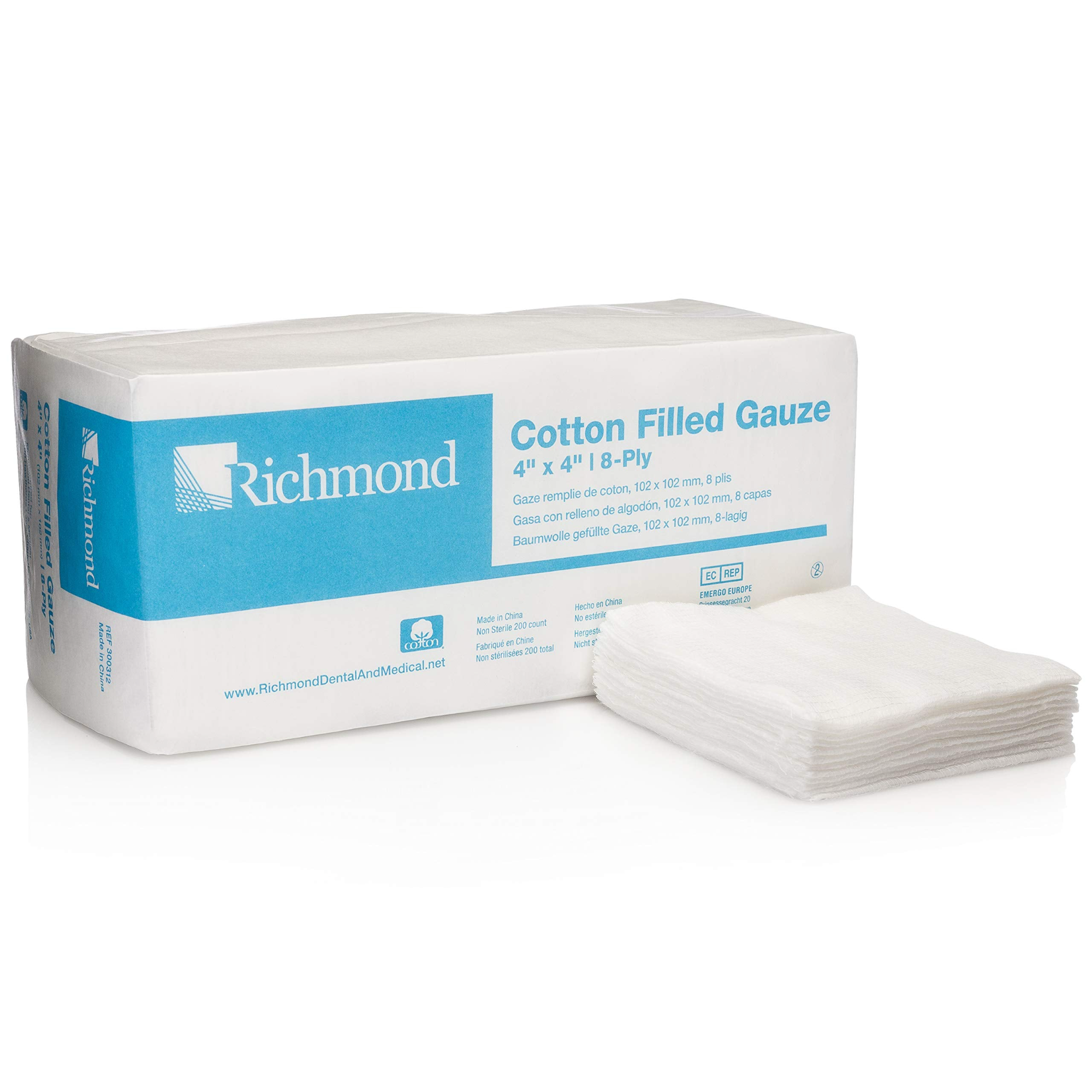Richmond - Cotton Filled Sponges N/S 4x4 8-ply 2000/Case product image