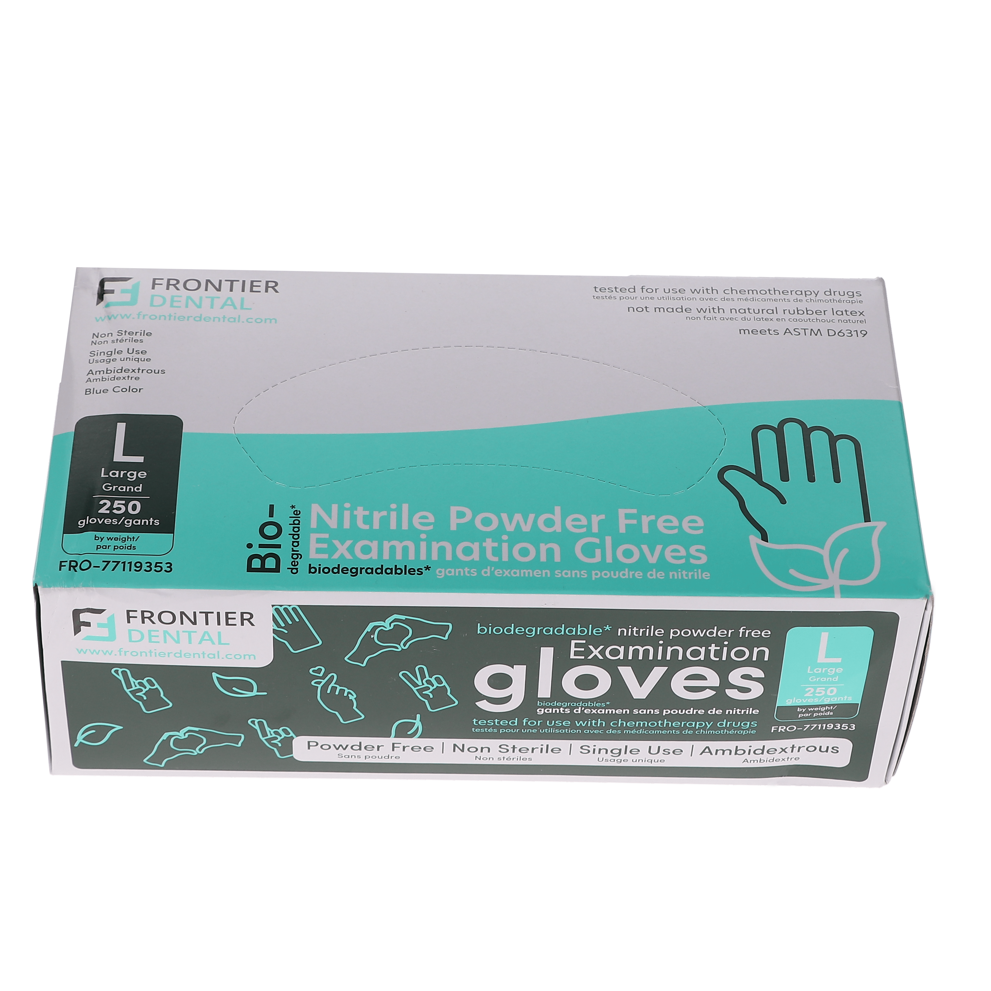 Biodegradable Nitrile Gloves Large 250/Bx thumbnail 2