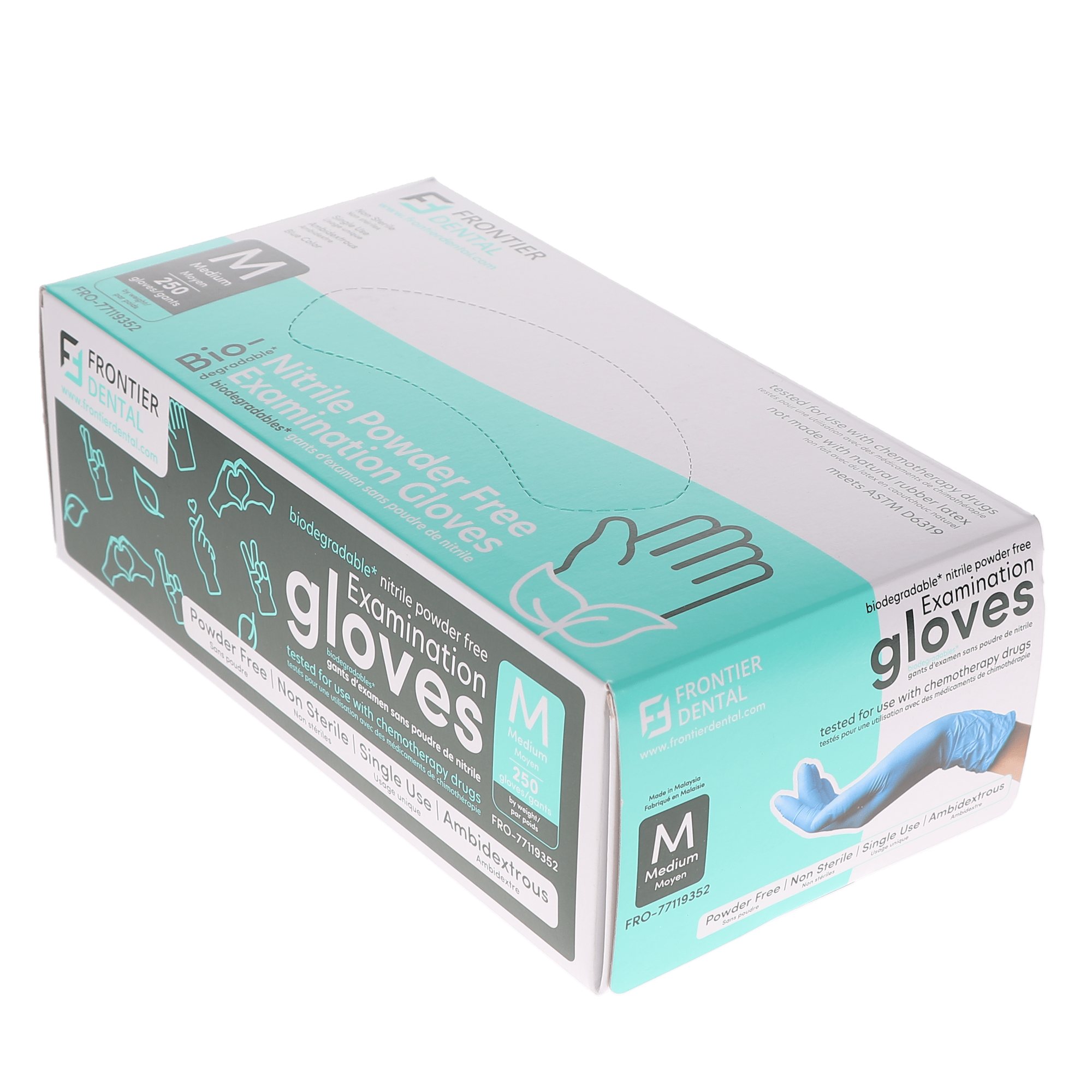 Biodegradable Nitrile Gloves Medium 250/Bx thumbnail 3