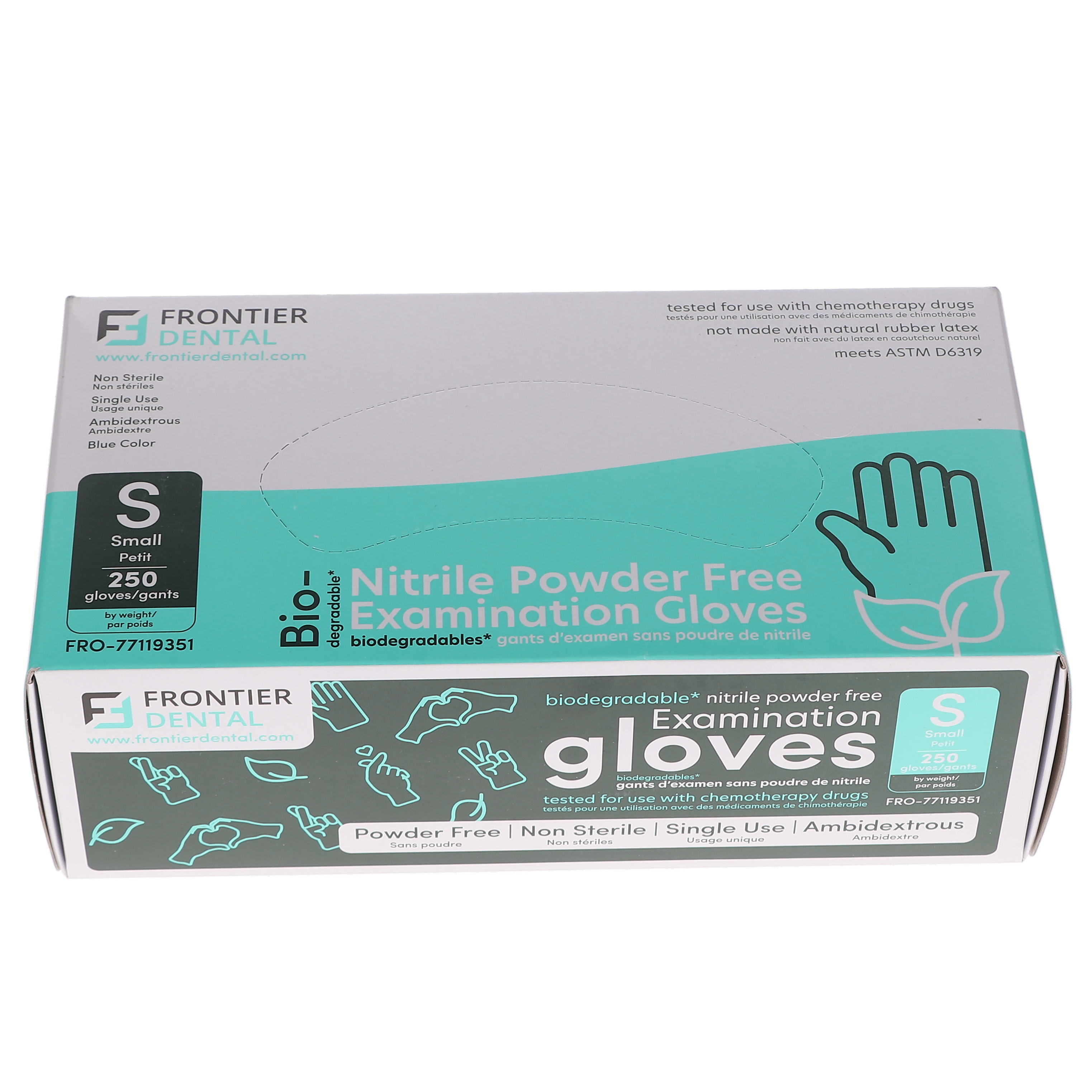 Biodegradable Nitrile Gloves Small 250/Bx thumbnail 2