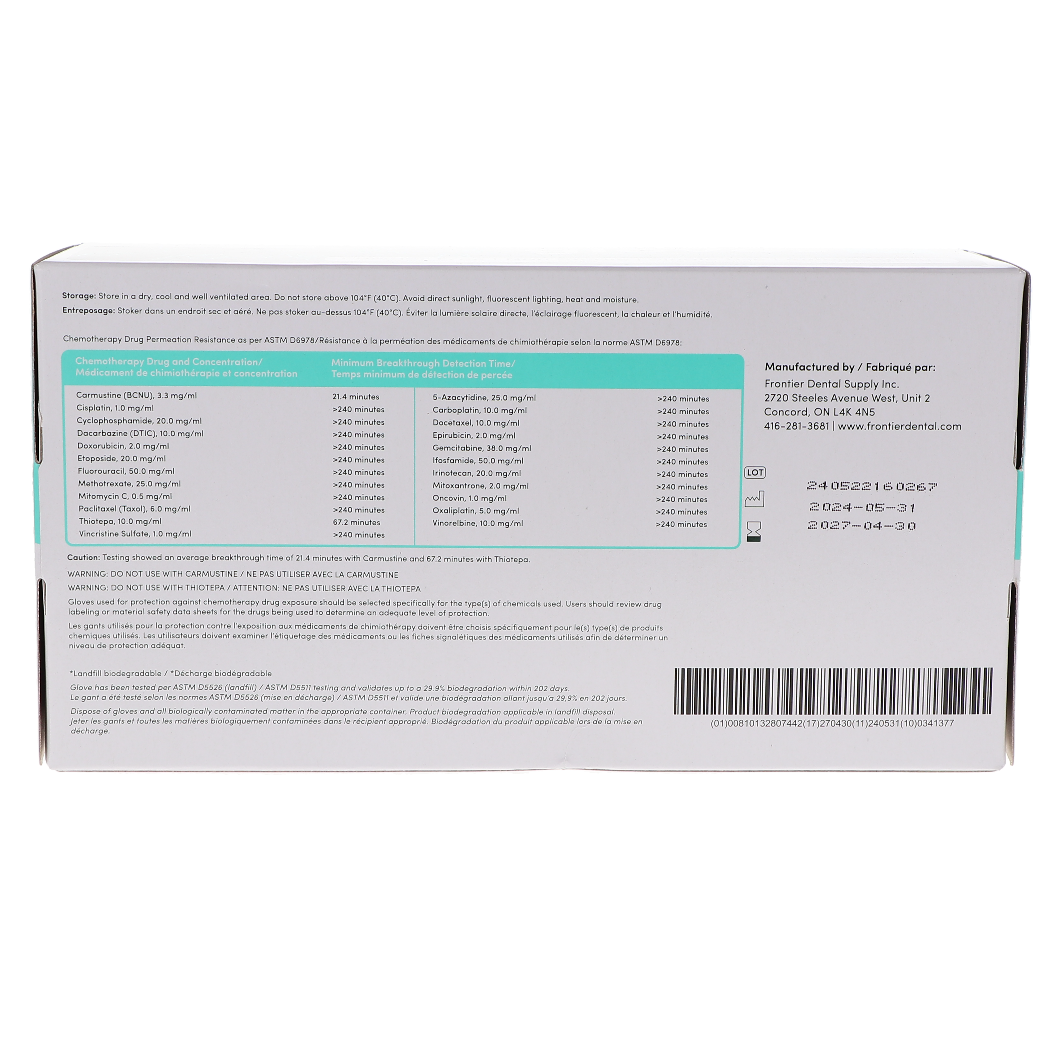 Biodegradable Nitrile Gloves Small 250/Bx thumbnail 5