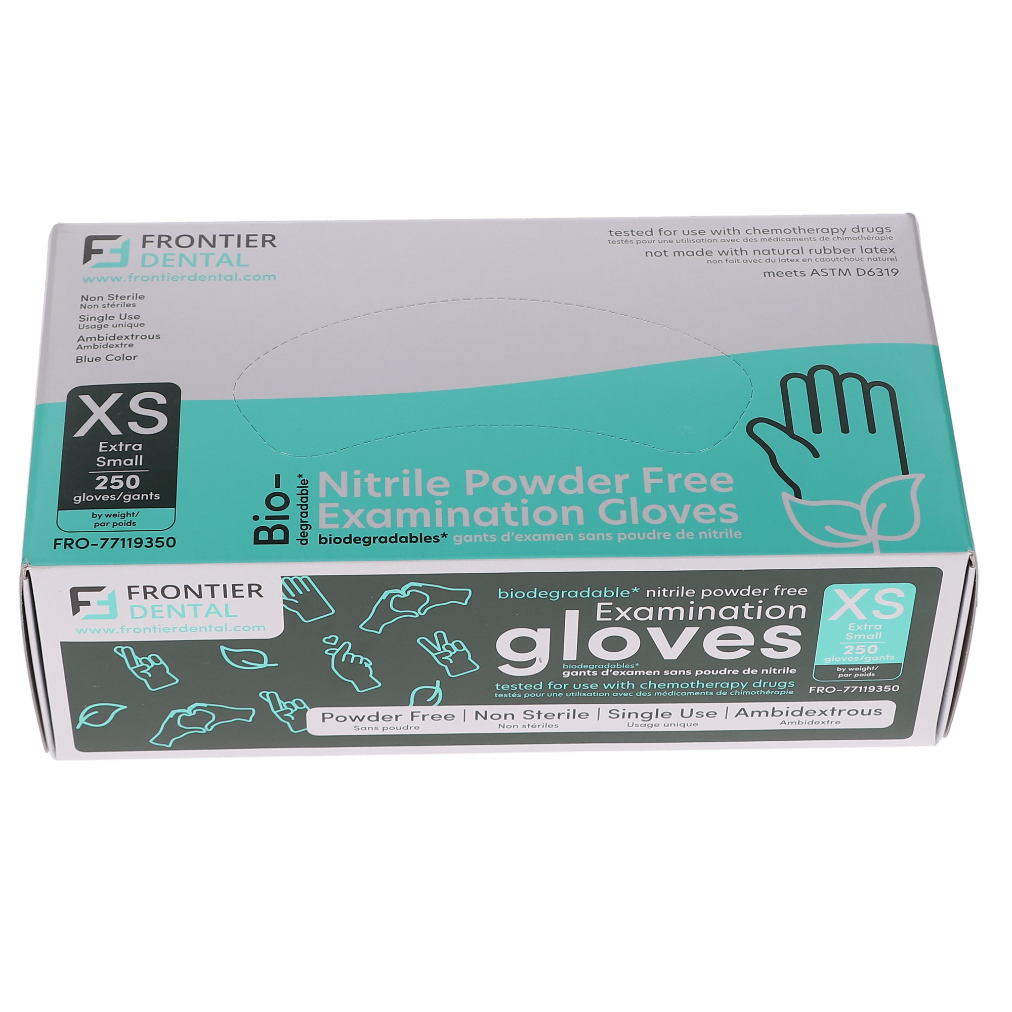 Biodegradable Nitrile Gloves X-Small 250/Bx thumbnail 2