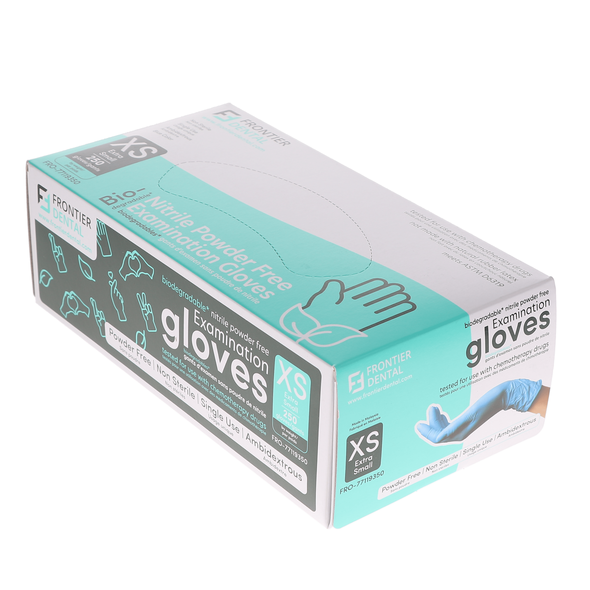 Biodegradable Nitrile Gloves X-Small 250/Bx thumbnail 4