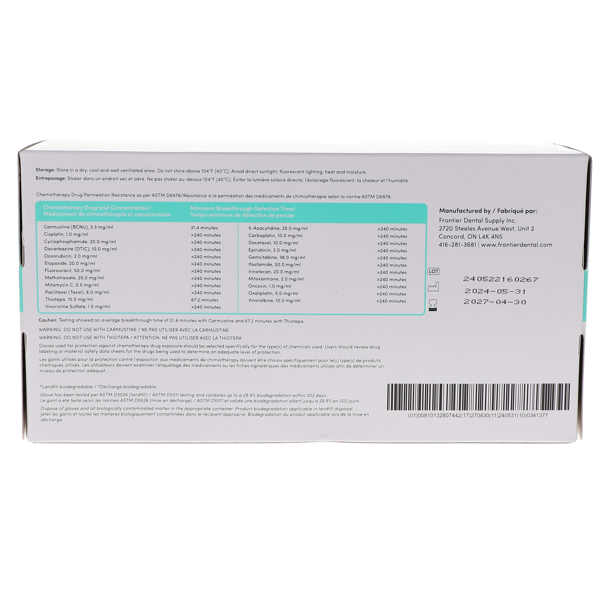 Biodegradable Nitrile Gloves X-Small 250/Bx thumbnail 5