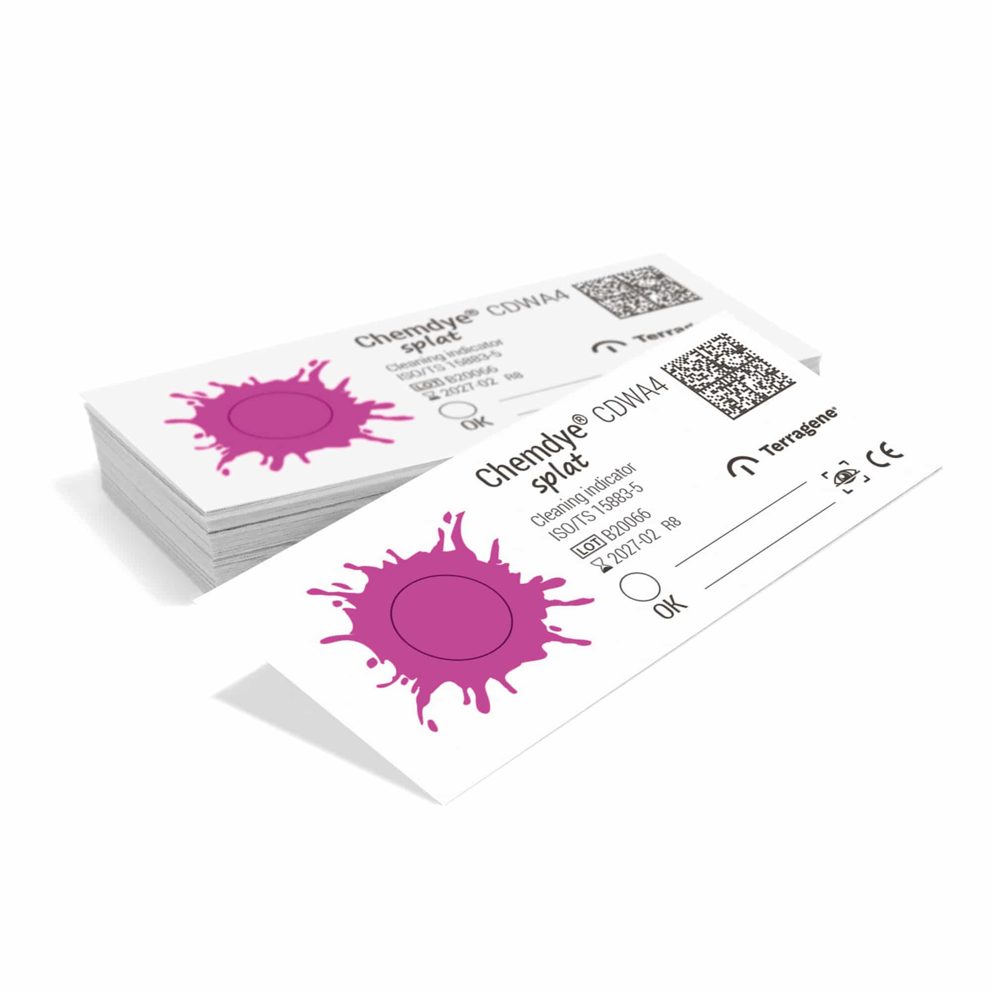 Splat, Ultrasonic Cleaning Monitor Indicator Strips, 200/Pk, CDWA4 product image