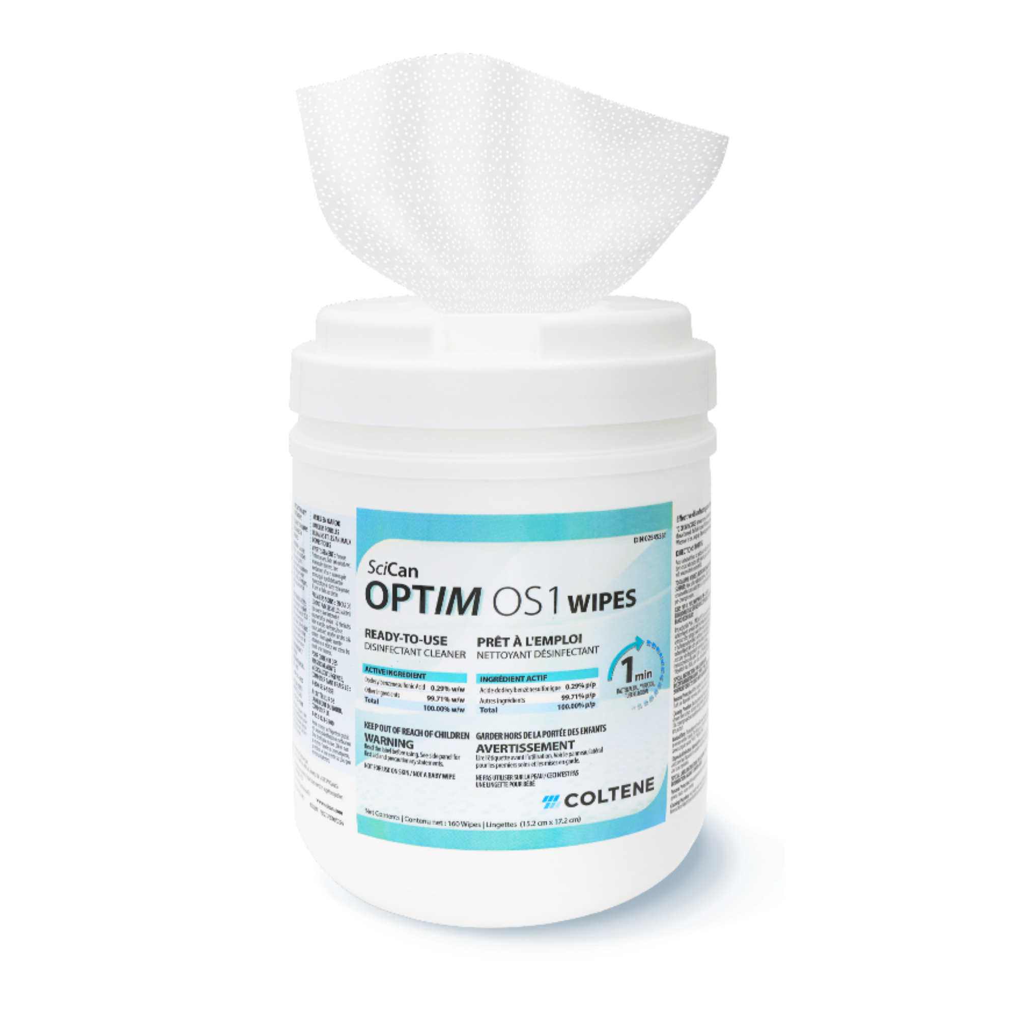 OPTIM OS1, Wipes, 6" x 7", Large, 160/Pk, OS1CA-W12 product image