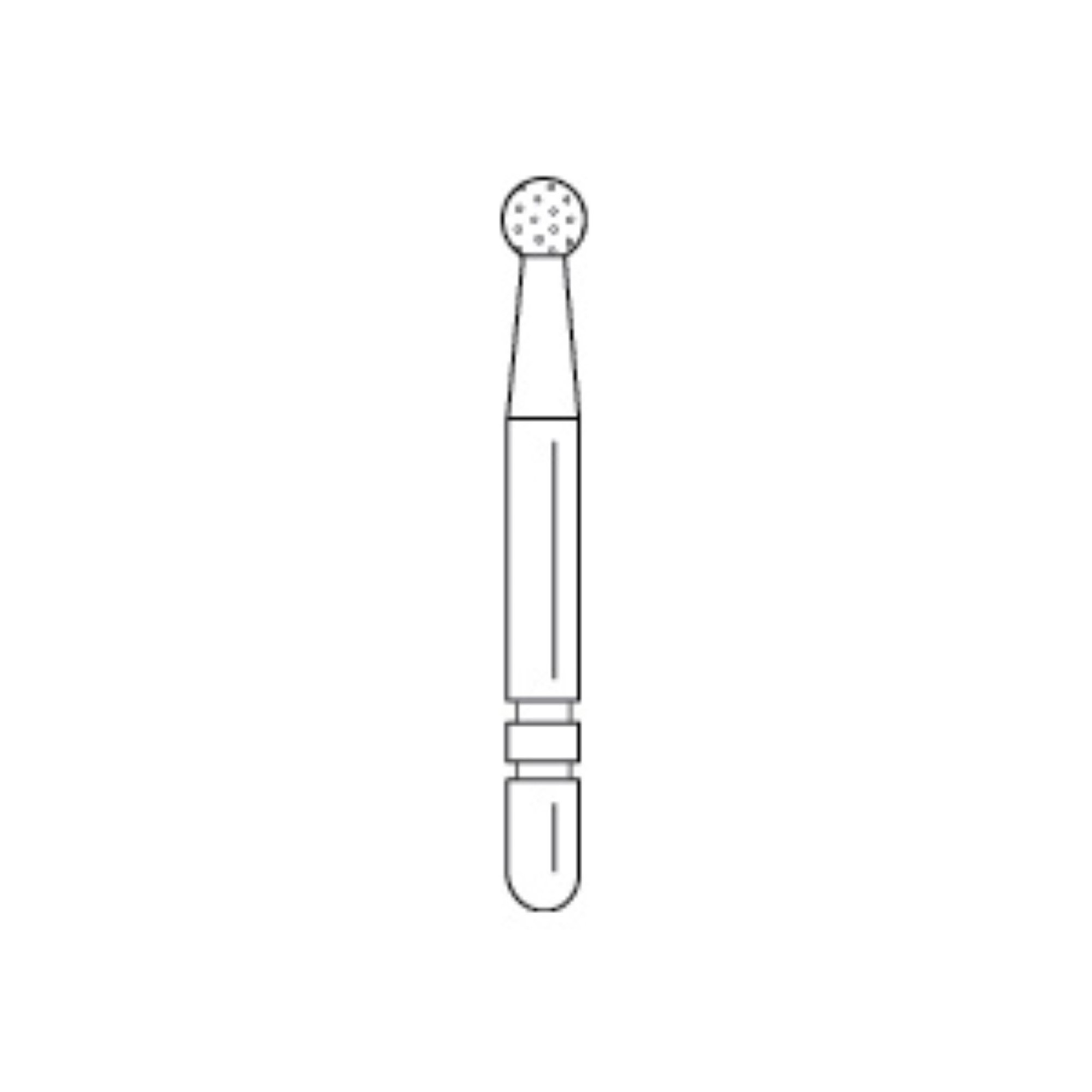 Two Striper, TSZtech, Diamond Burs, FG, Round, 125ZF, 1.7 mm, 5/Pk, 2015663 product image