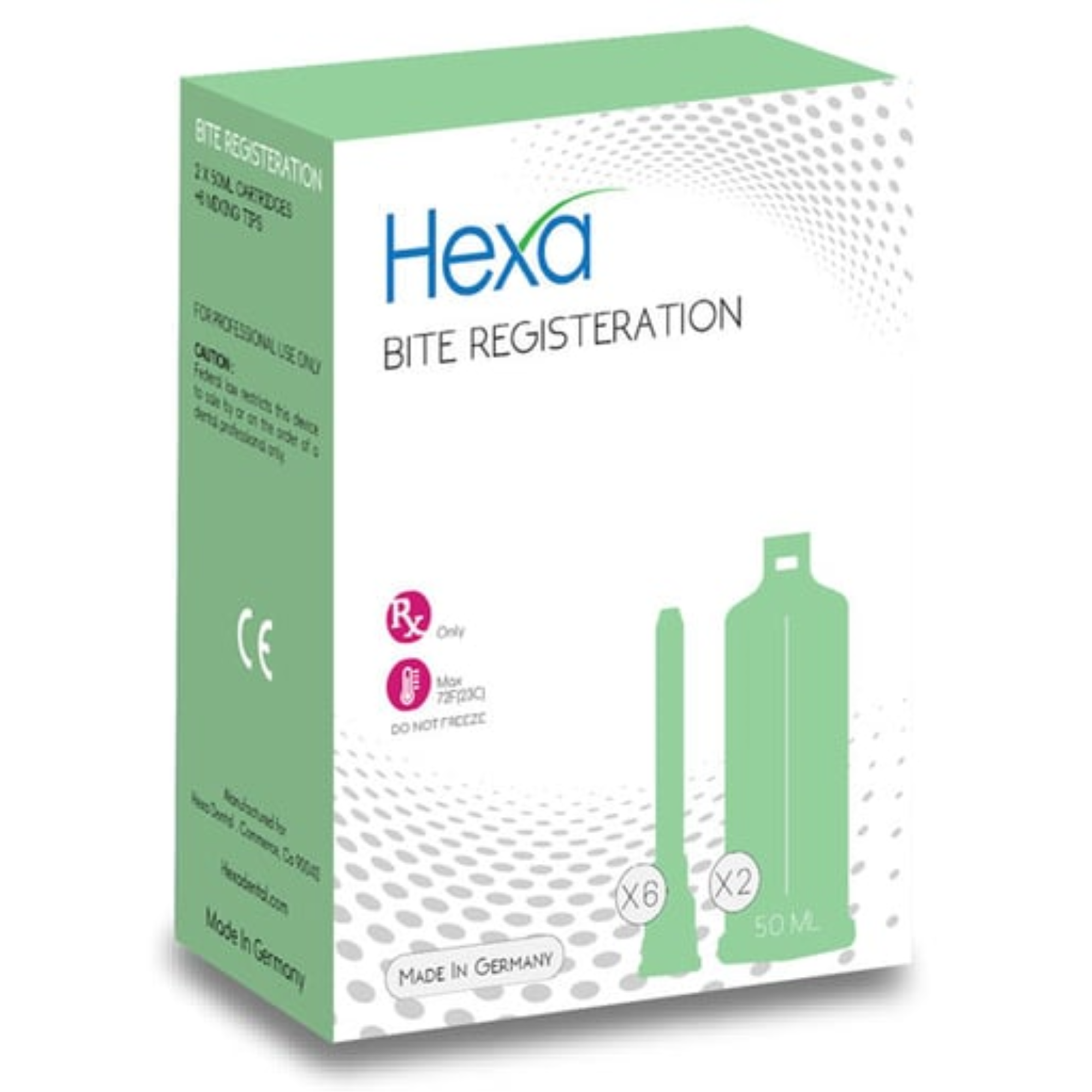 Hexa Bite Registration Super Fast Set 2 50 Ml Cartridges & 6 Mixing Tips. Working Time: 15, HB-003 product image