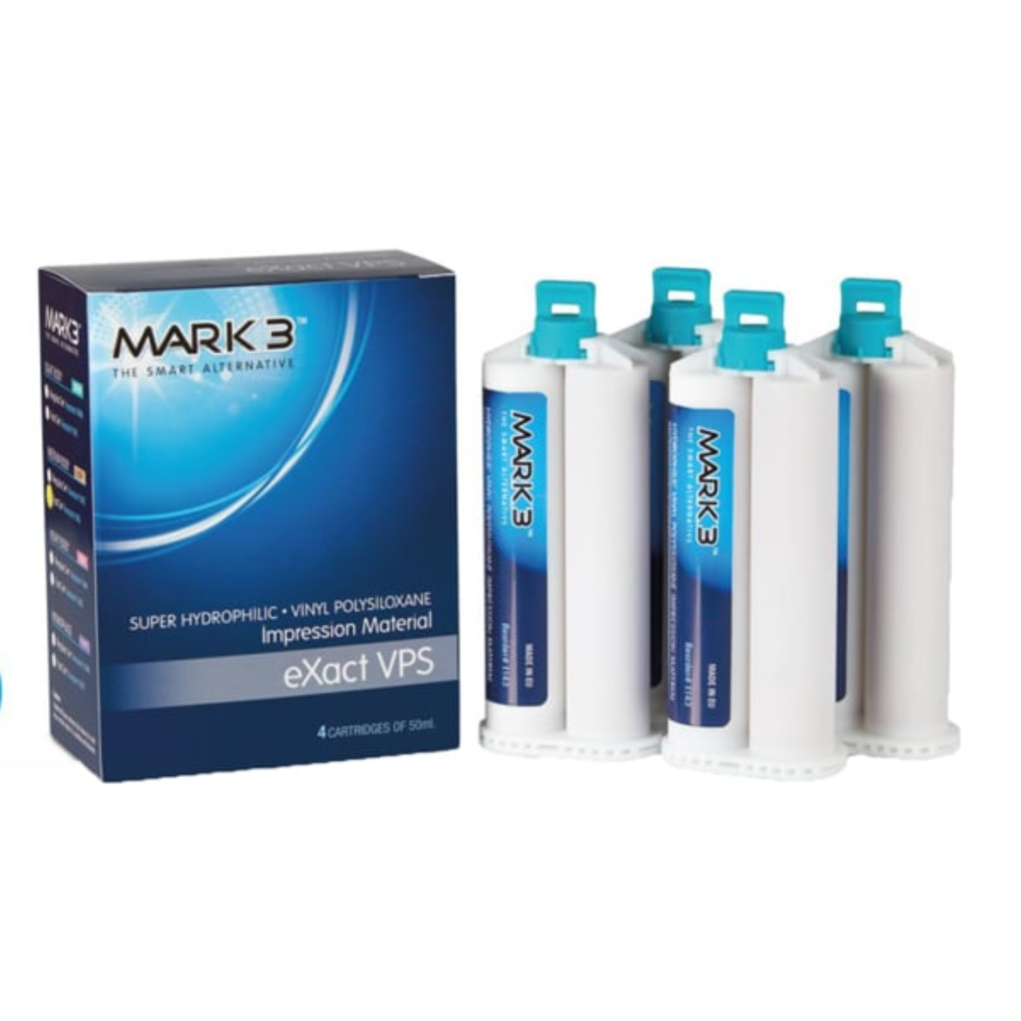 eXact VPS Impression Material Heavy Fast Set 50ml. Cartridges 4/bx, 1145 product image