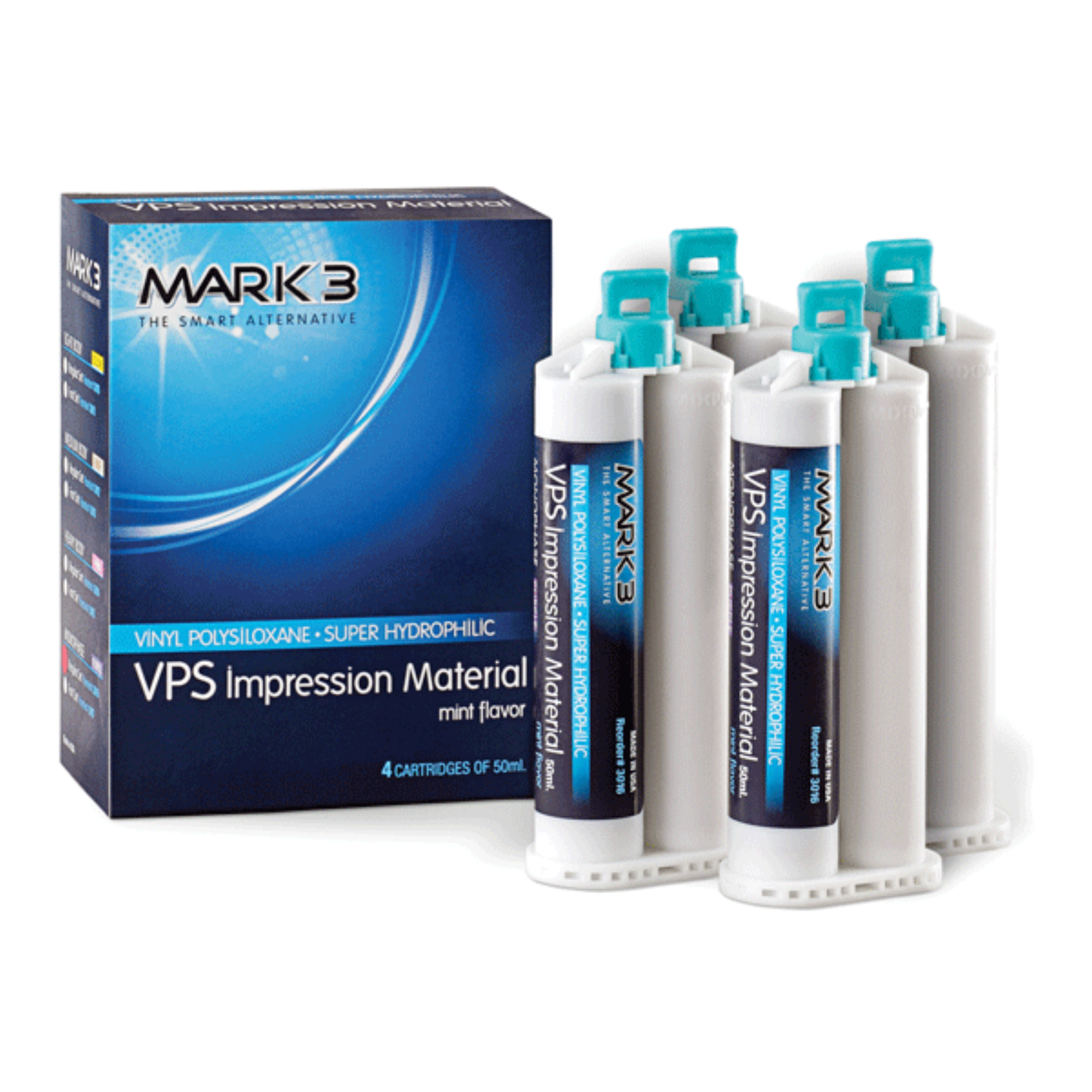 VPS Impression Material Light Regular Set 50ml. Cartridges 100/cs, 3010BULK product image