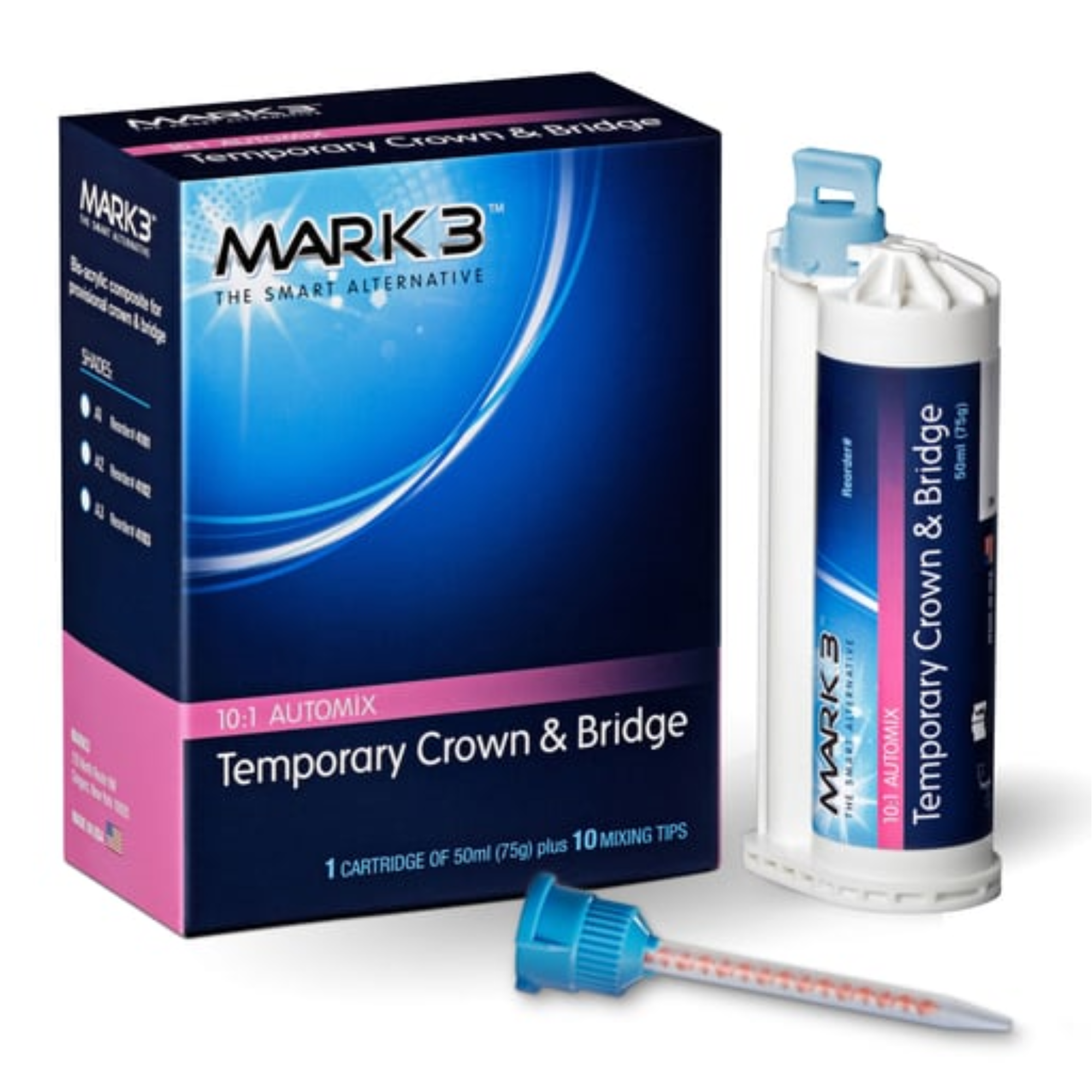 Temporary Crown & Bridge B1 10:1  50ml. Cartridge (75gm.) & 10 Tips, 4105 product image