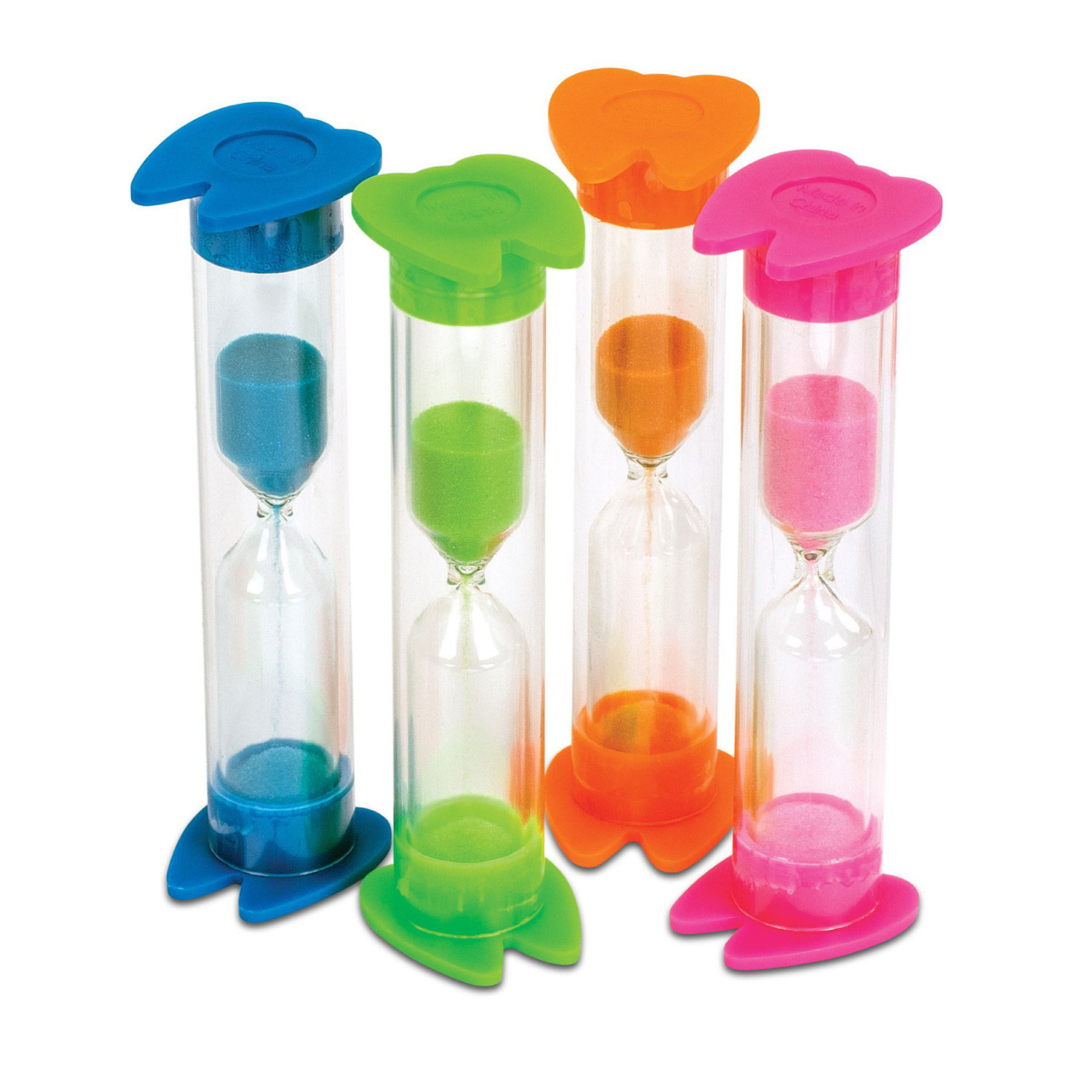 2-Minute Tooth Sand Timers In 4 Assorted Colors 44/box 3-1/2" Tall , 10-16719 product image