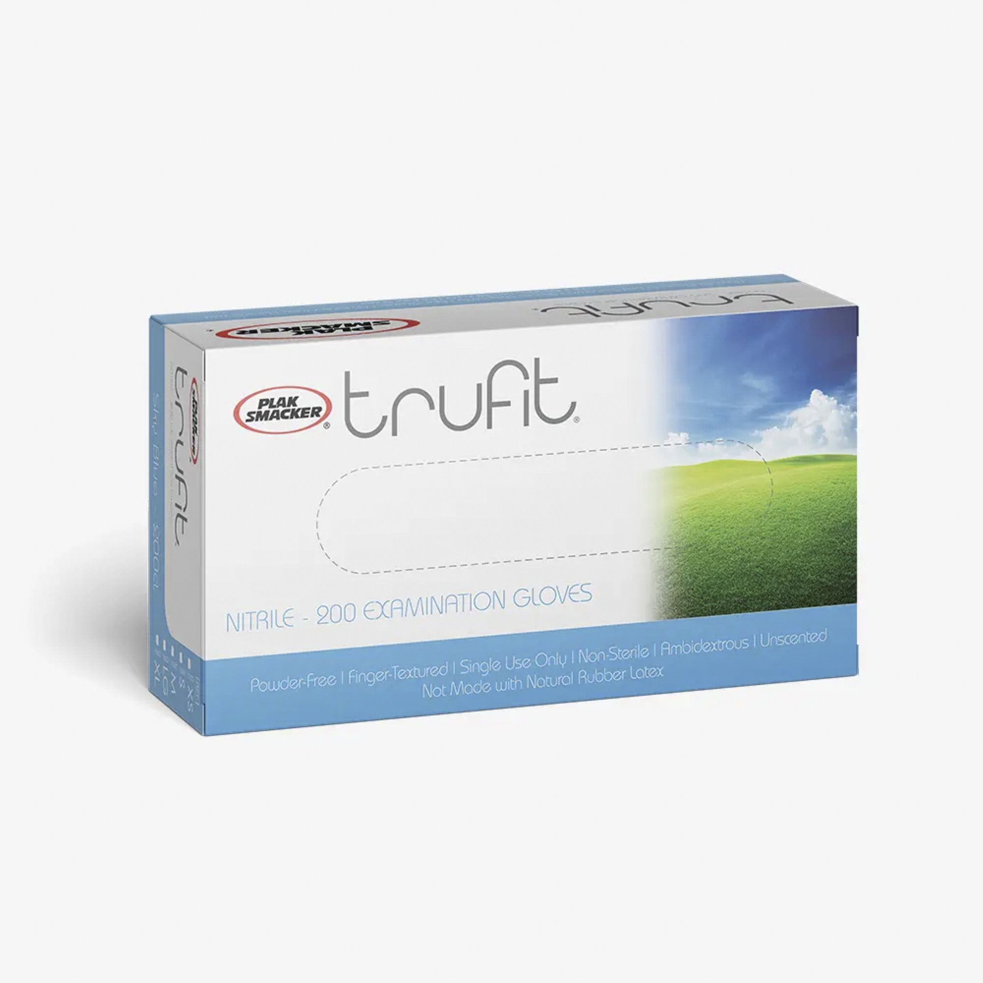 Trufit Blue Nitrile Gloves- M (200Ct) product image