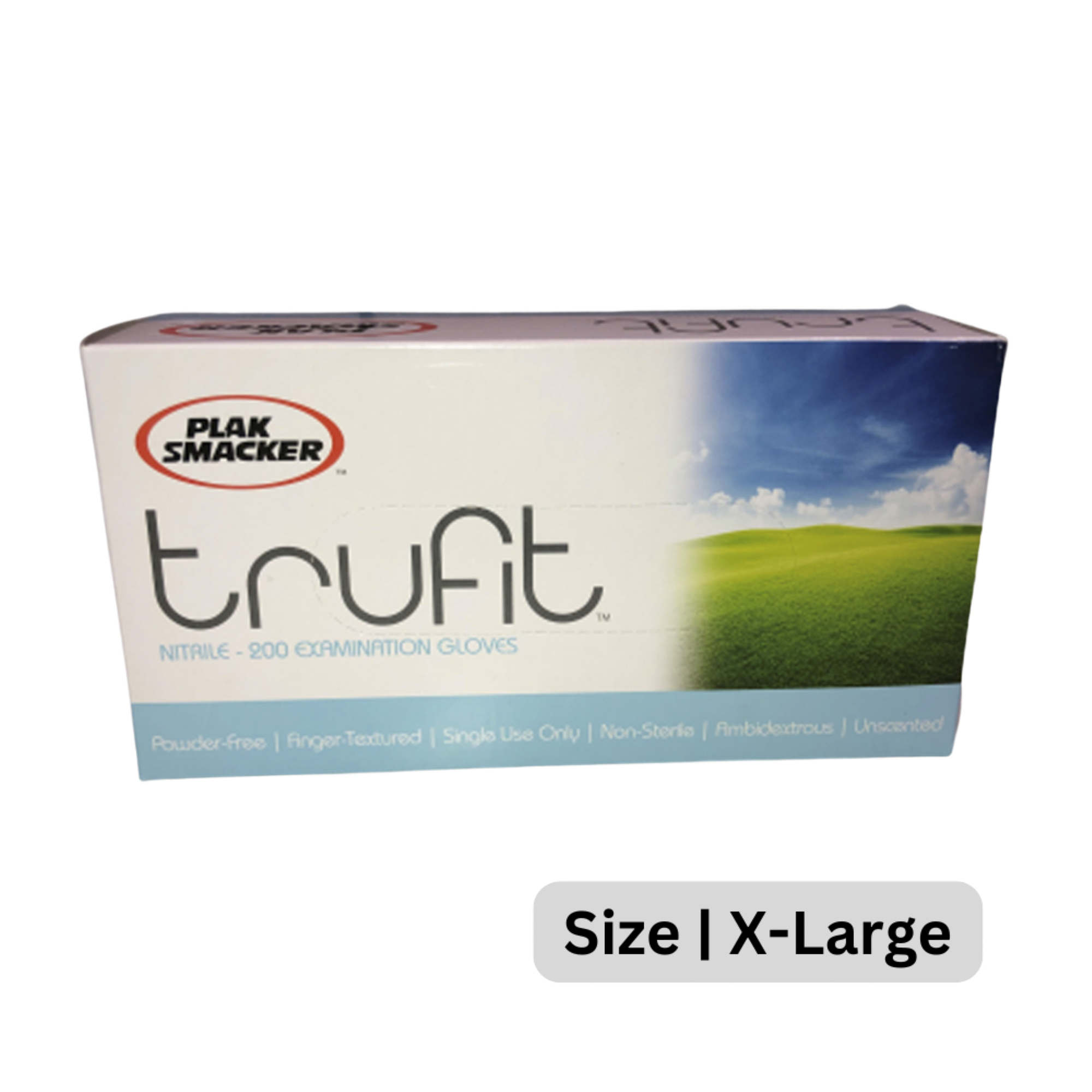 Trufit Blue Nitrile Gloves- Xl (200Ct) product image