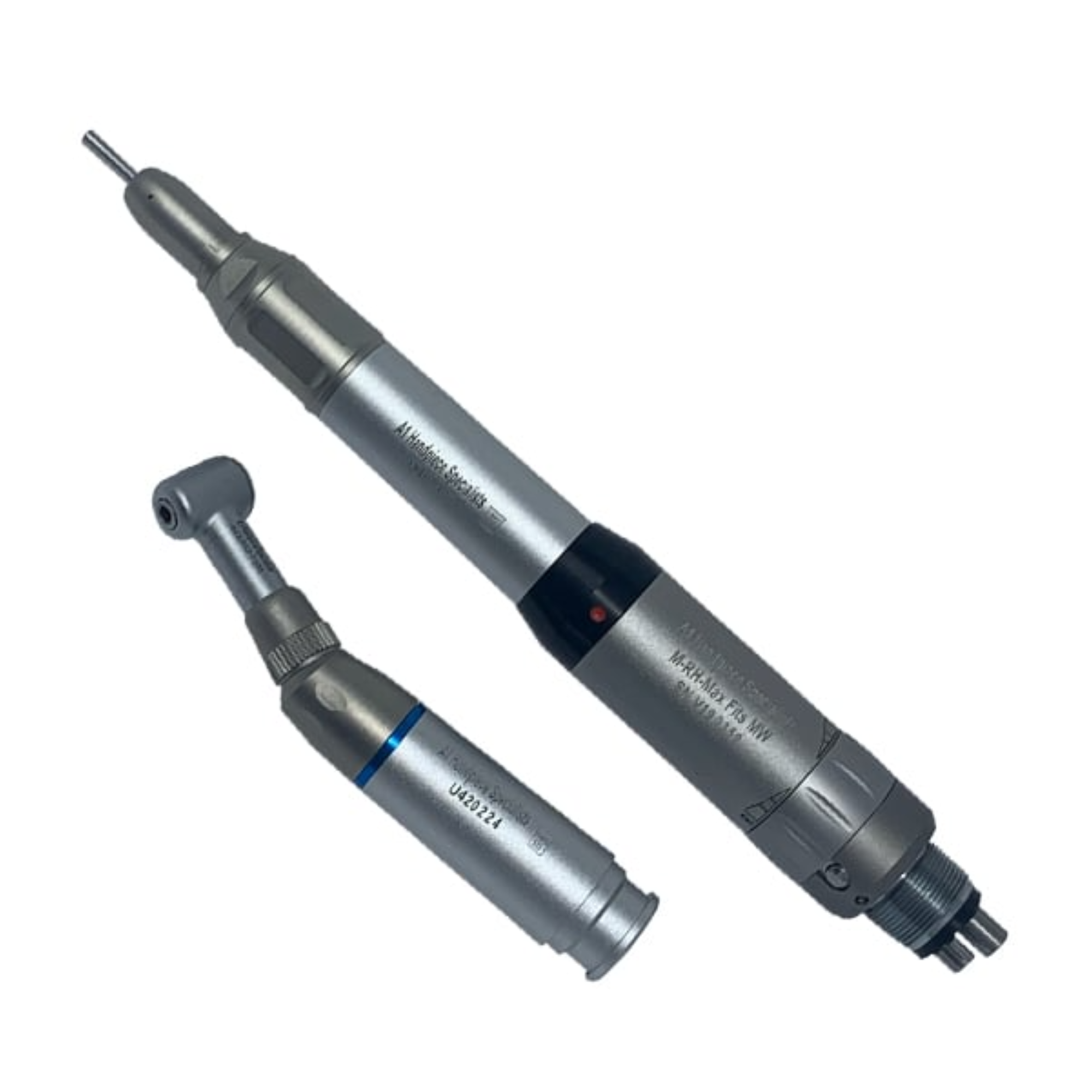 Midwest Rhino Type Low Speed 4 Hole Motor Set Includes: Straight Handpiece, Push Button Contra Angle 5,000RPM Airmotor, A-1MWLSCA product image