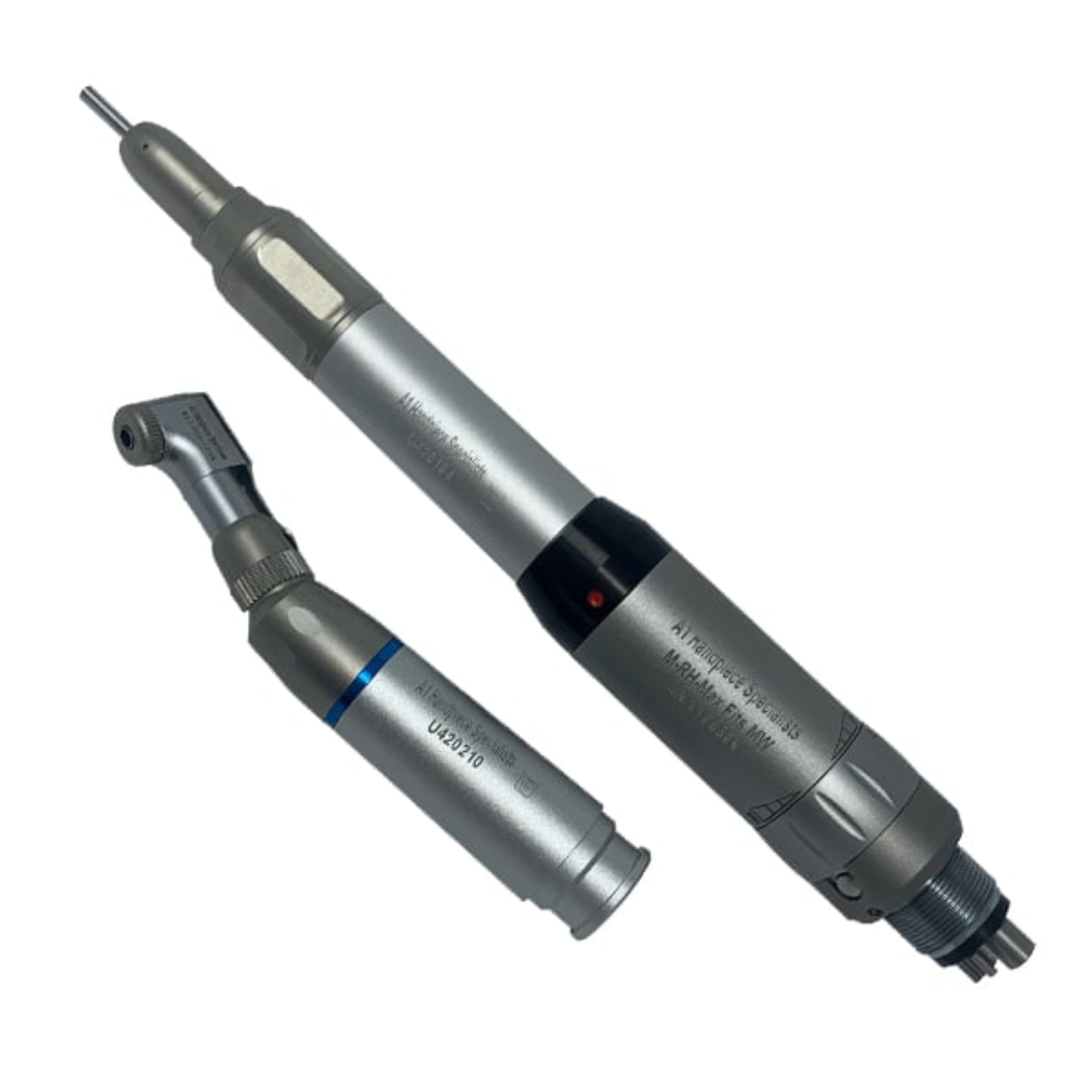 Midwest Rhino Type Low Speed 4 Hole Motor Set Includes: Straight Handpiece, Lever Contra Angle 5,000RPM Airmotor, A-1MWLSL product image