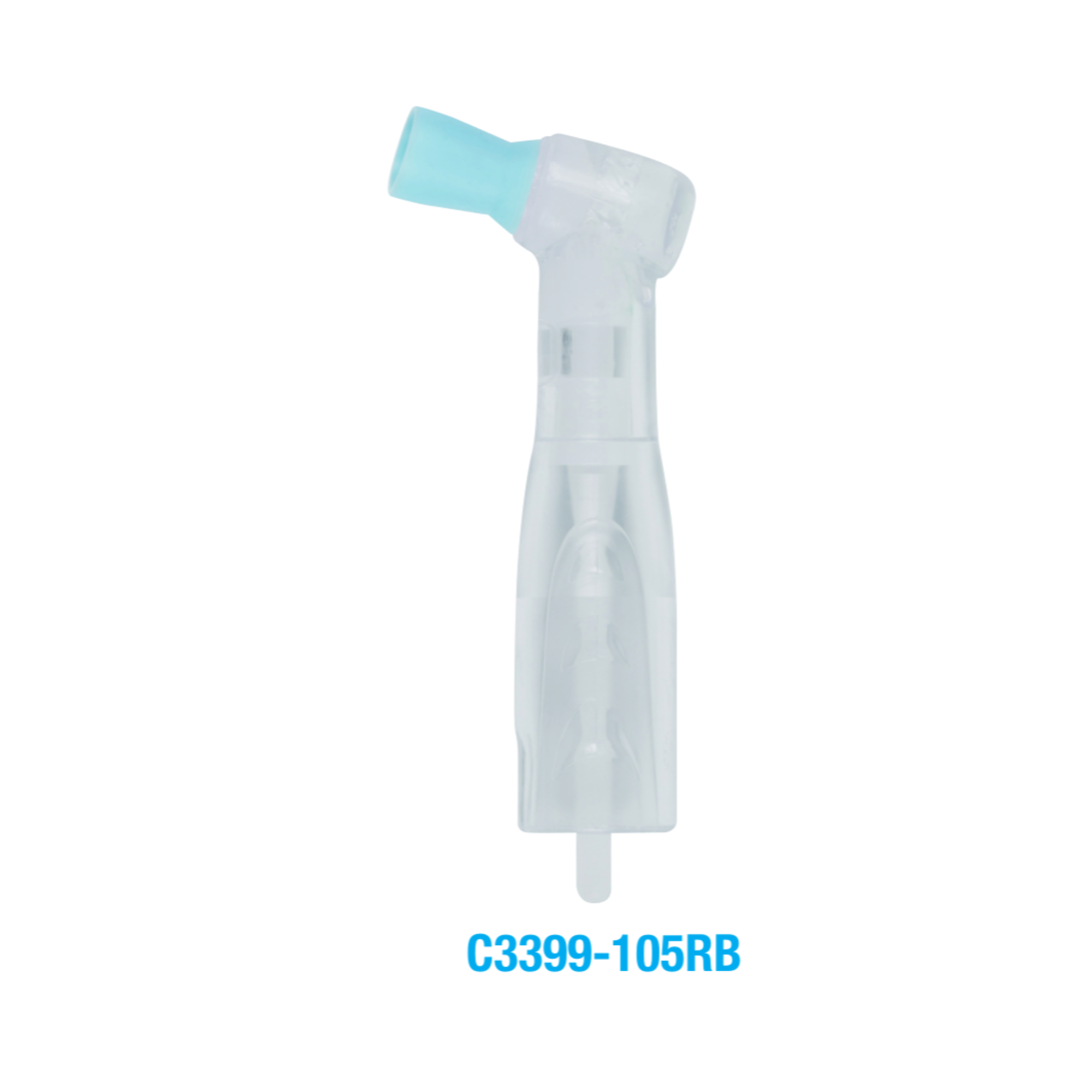 Premium Plus - Disposable Prophy Angle With Regular Cup Blue Color 500/pk Ribbed & Webbed Cup - W-3399B-105Rb product image