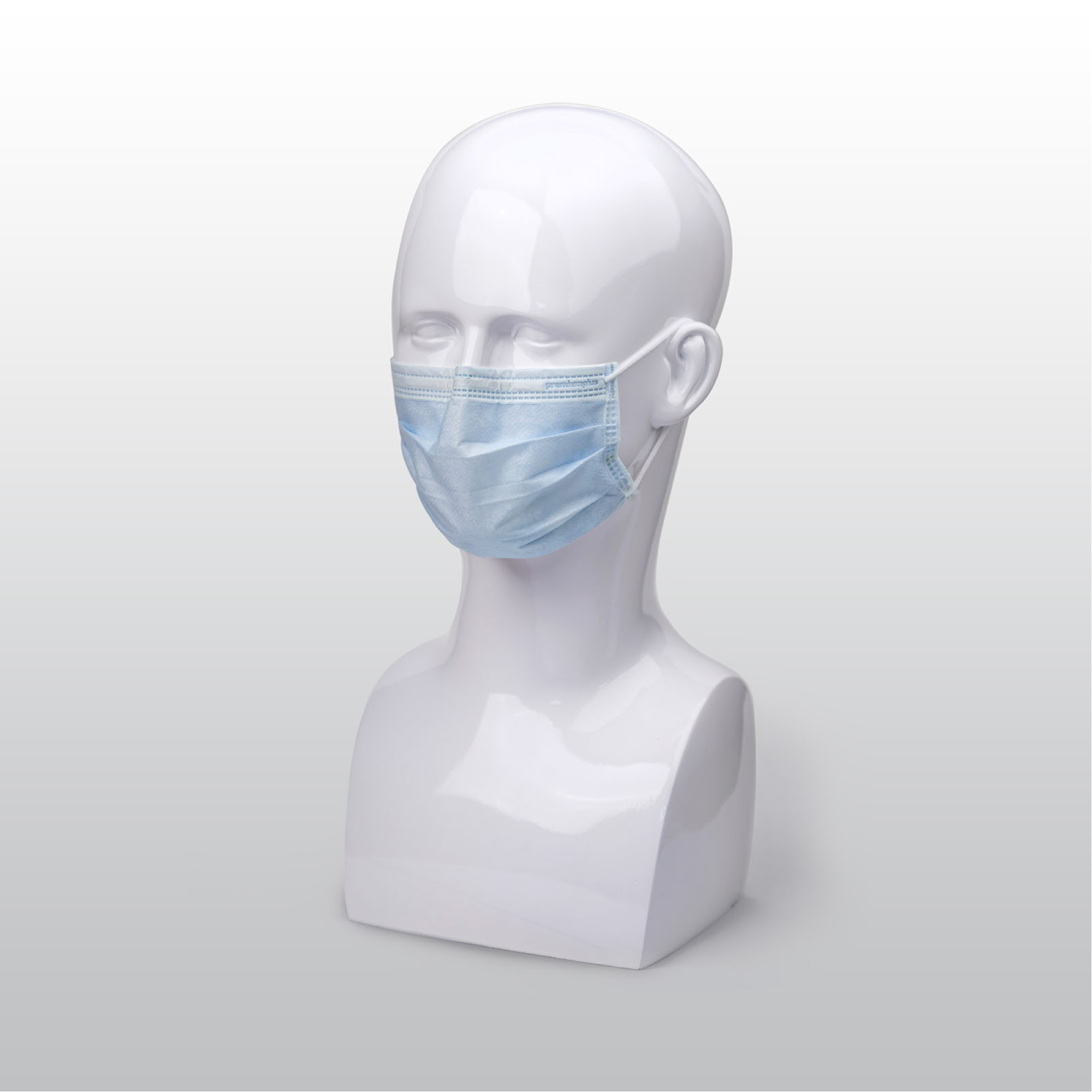 Premium Plus - Earloop Face Mask Blue 50 Masks/box Ultra Sensitive Non-Irritating - 2288-Blue product image