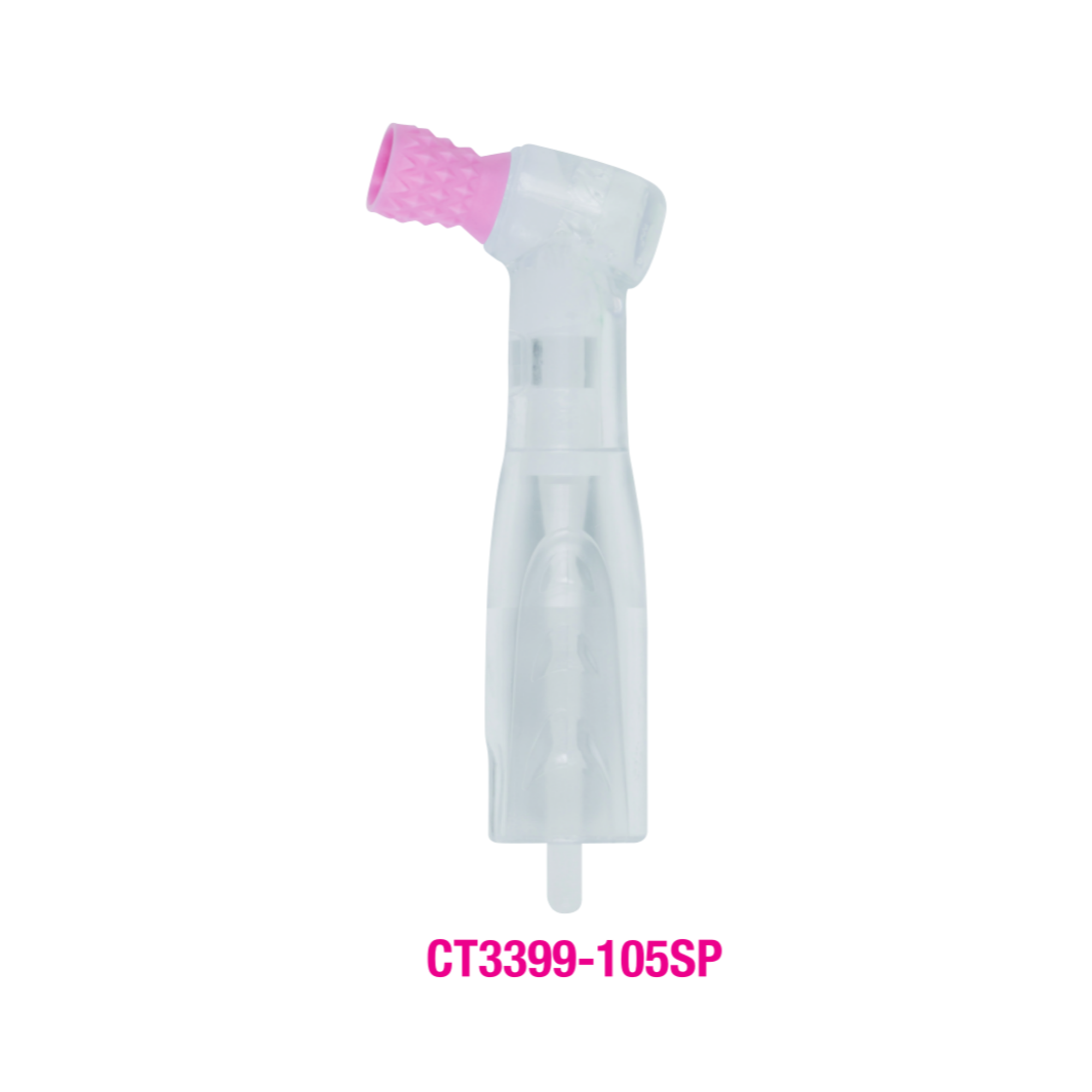 Premium Plus - White Body Disposable Prophy Angle With Soft Cup Pink Color 100/pk - W3399-105Sp product image
