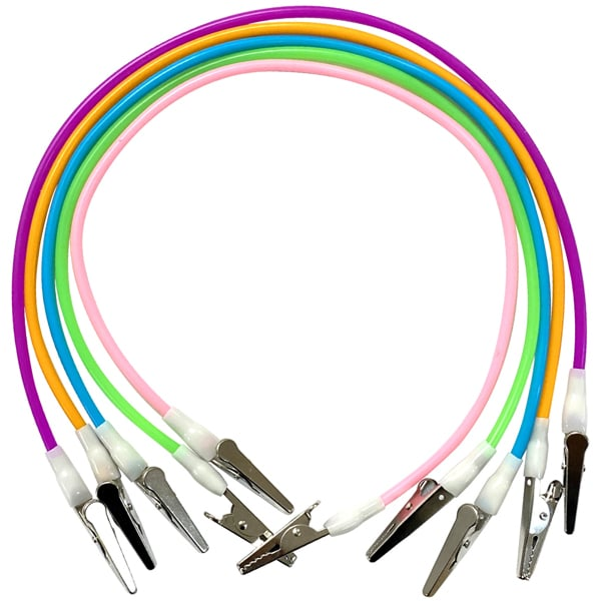 Assorted Bib Clip Holders, 10/Pk - Blue, Green, Pink, Purple, Orange (2 of each color), BC-10-ASR product image