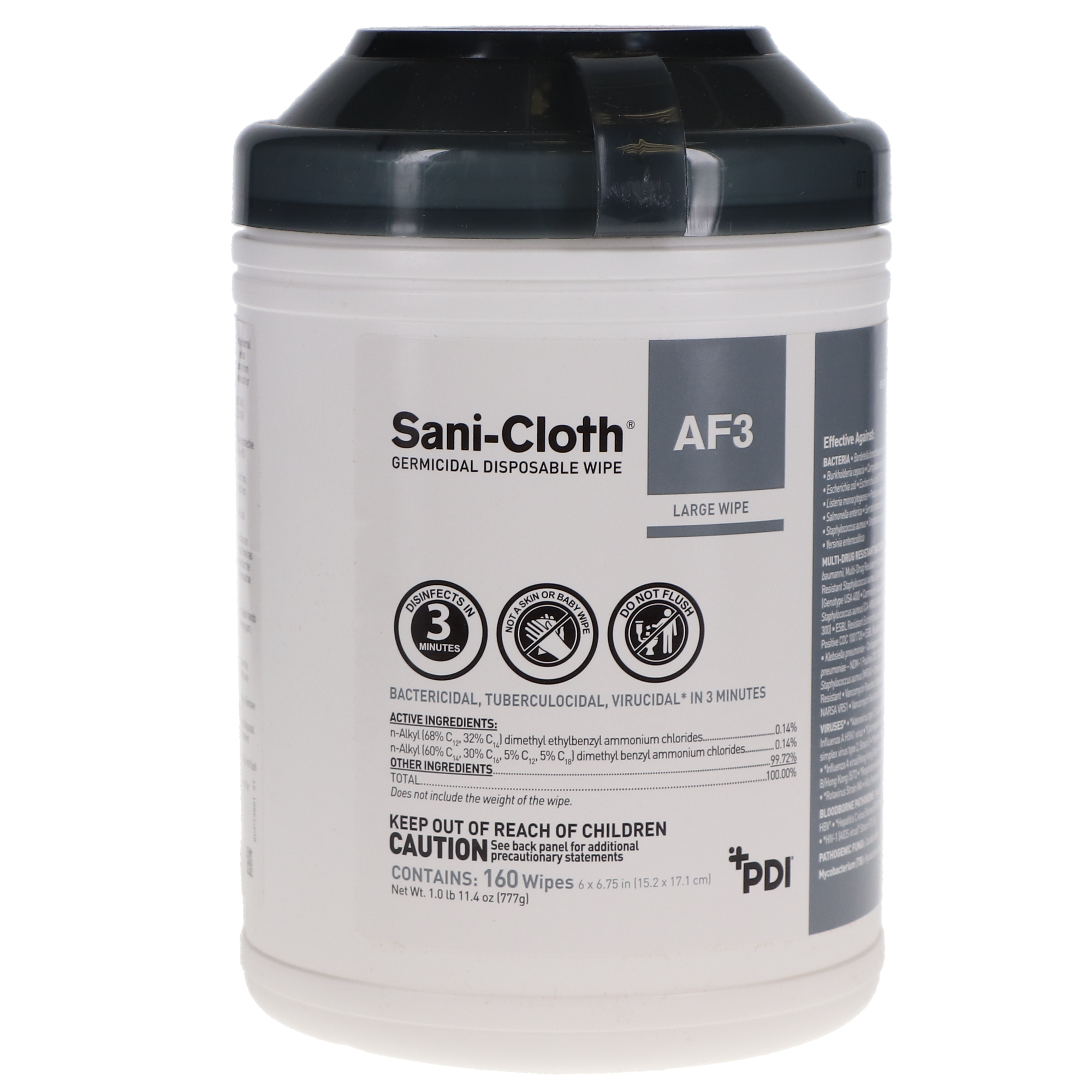 Sani-Cloth AF3 Germicidal Disposable Wipes, Large, 160 /Pk, P13872 product image