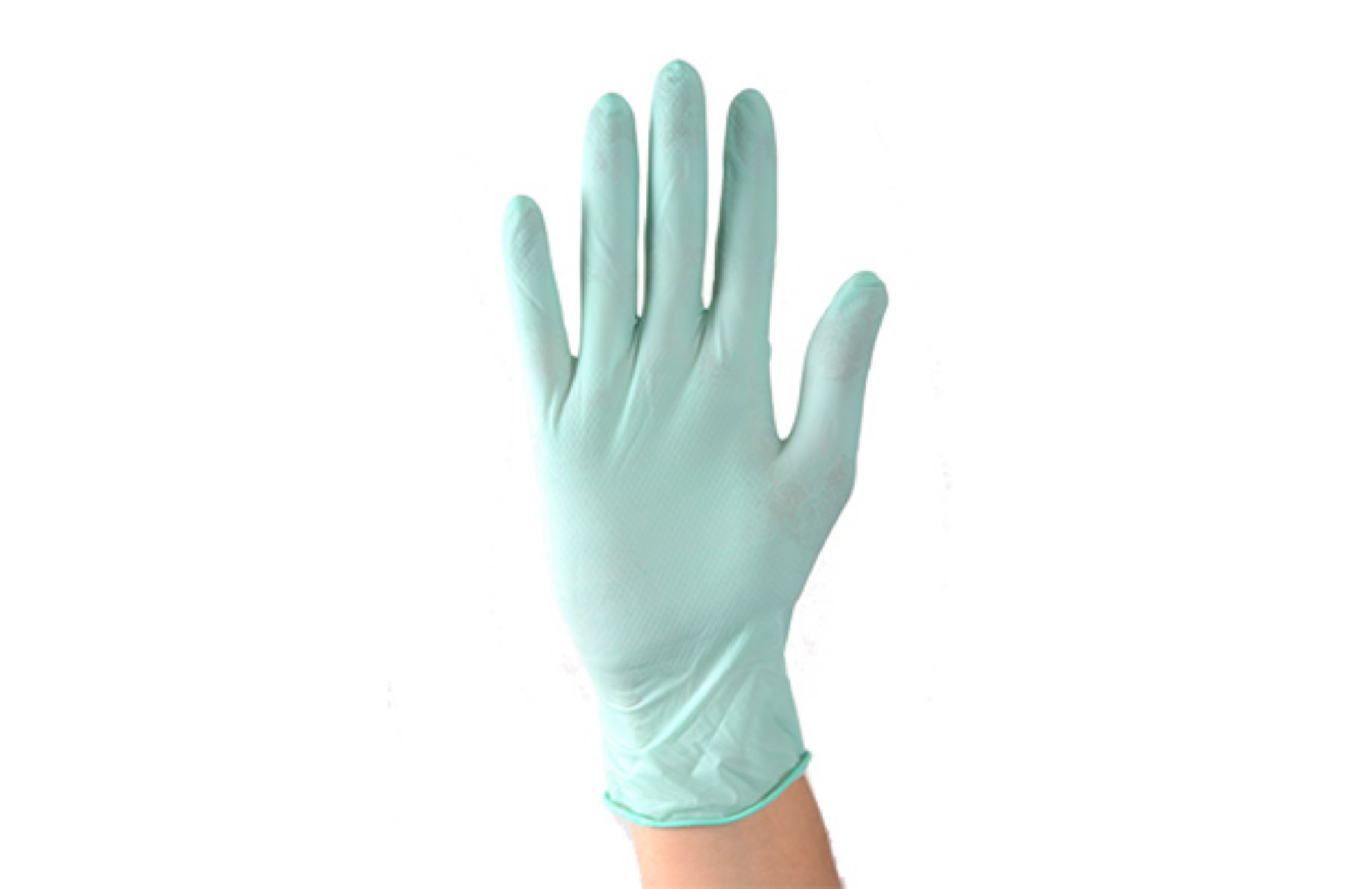 Aurelia Refresh Examination Latex Gloves, Honeycomb Textured, Powder-Free, Small, Peppermint, 100/Box product image