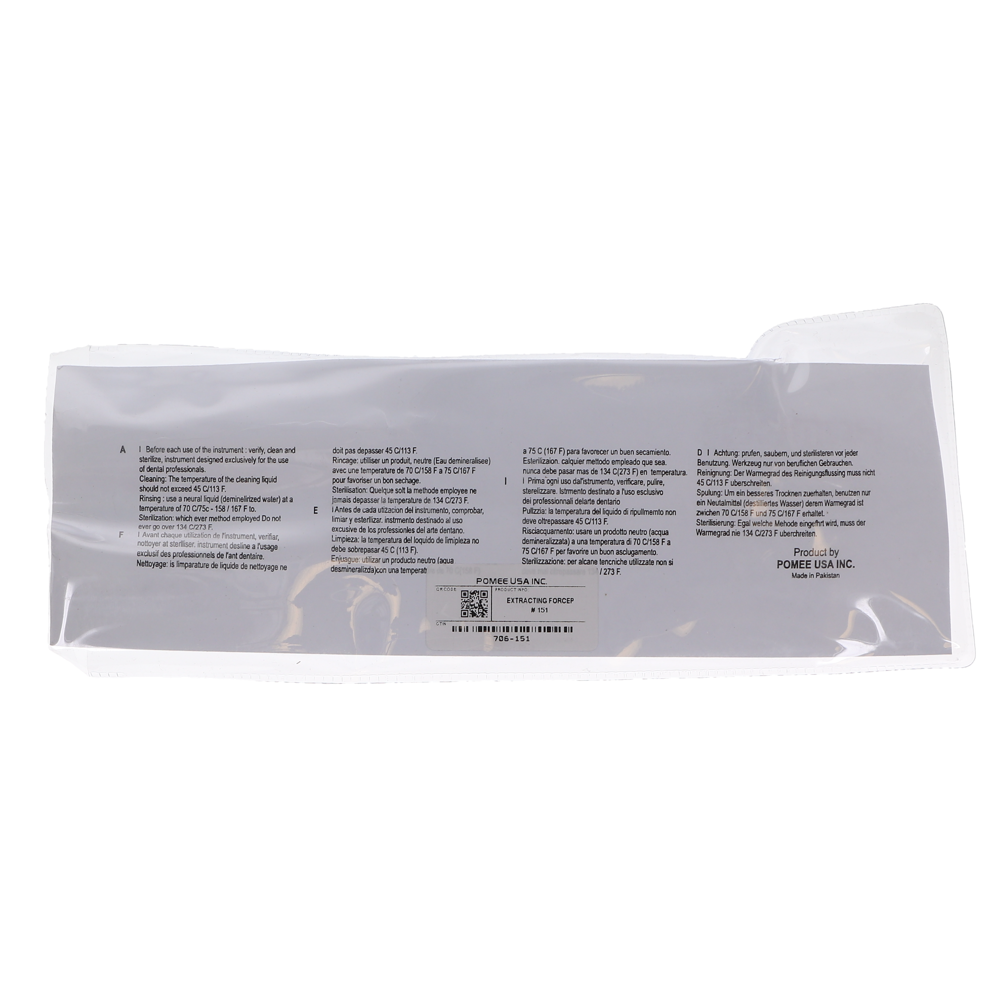 Extracting Forceps, # 151, Universal Bicuspid, Lower Root, 1/Pk, 706-151 (Discontinued) thumbnail 5