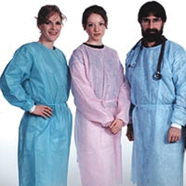 Isolation Gown, Regular, Blue, 10/Pk, IG-B product image