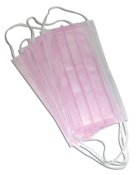Essentials Earloop Masks, Pink, 50/Pk, EARP product image