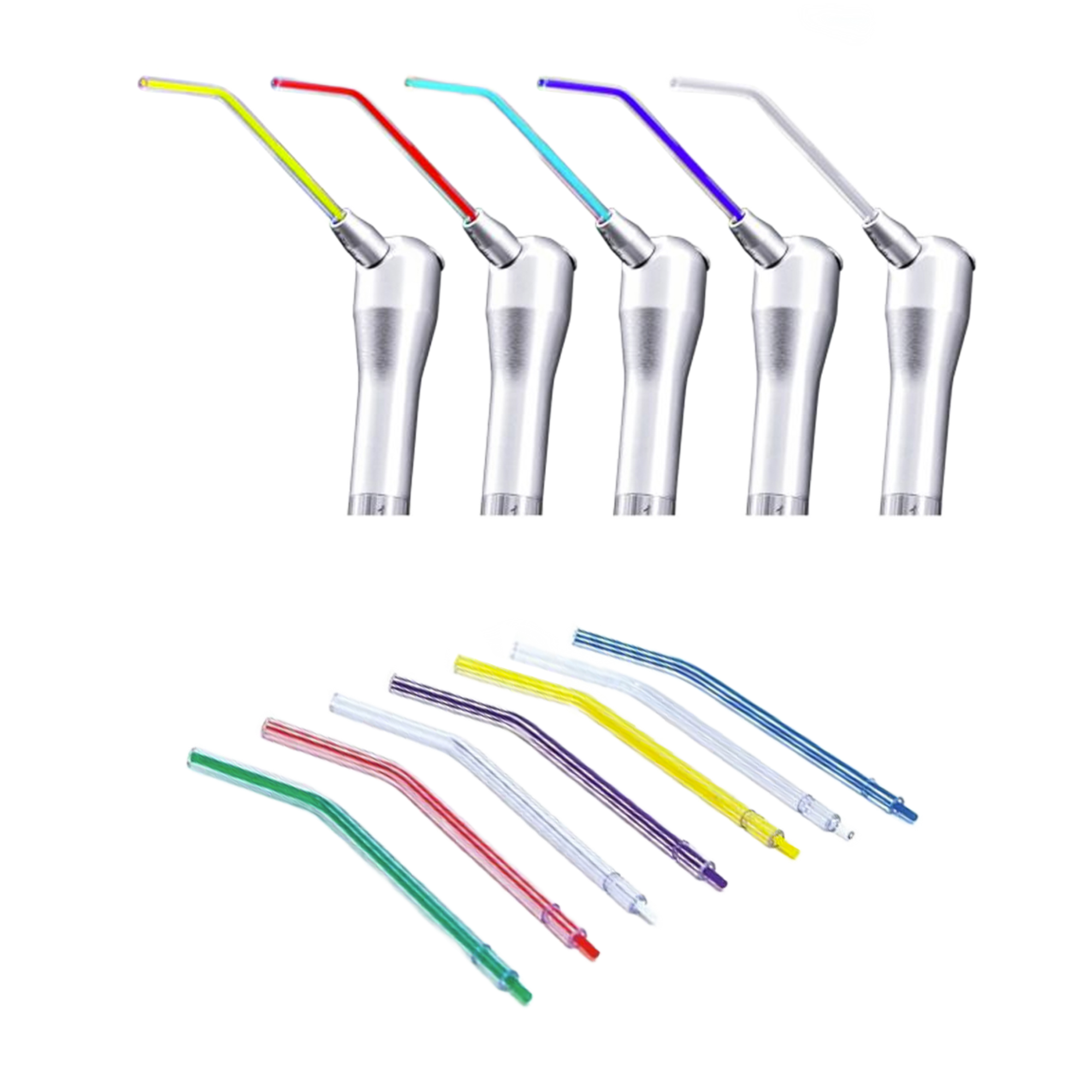 Crystal Tip Type Plastic Core Air/Water Tips, Rainbow, 1600/Pk, AWPCT product image