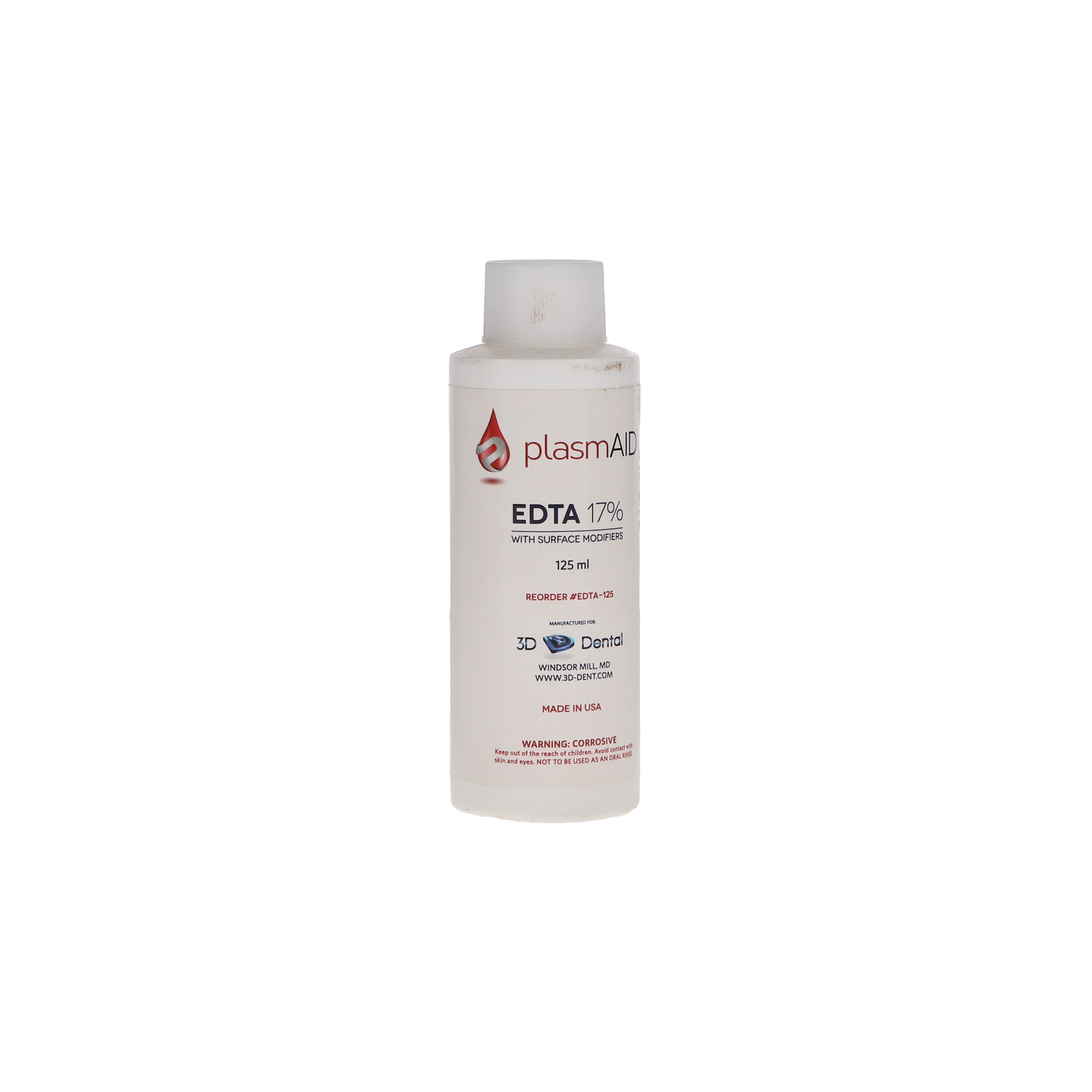 EDTA 17% Solution, with Surface Modifiers, 125 ml, 1/Pk, P-EDTA-125 product image