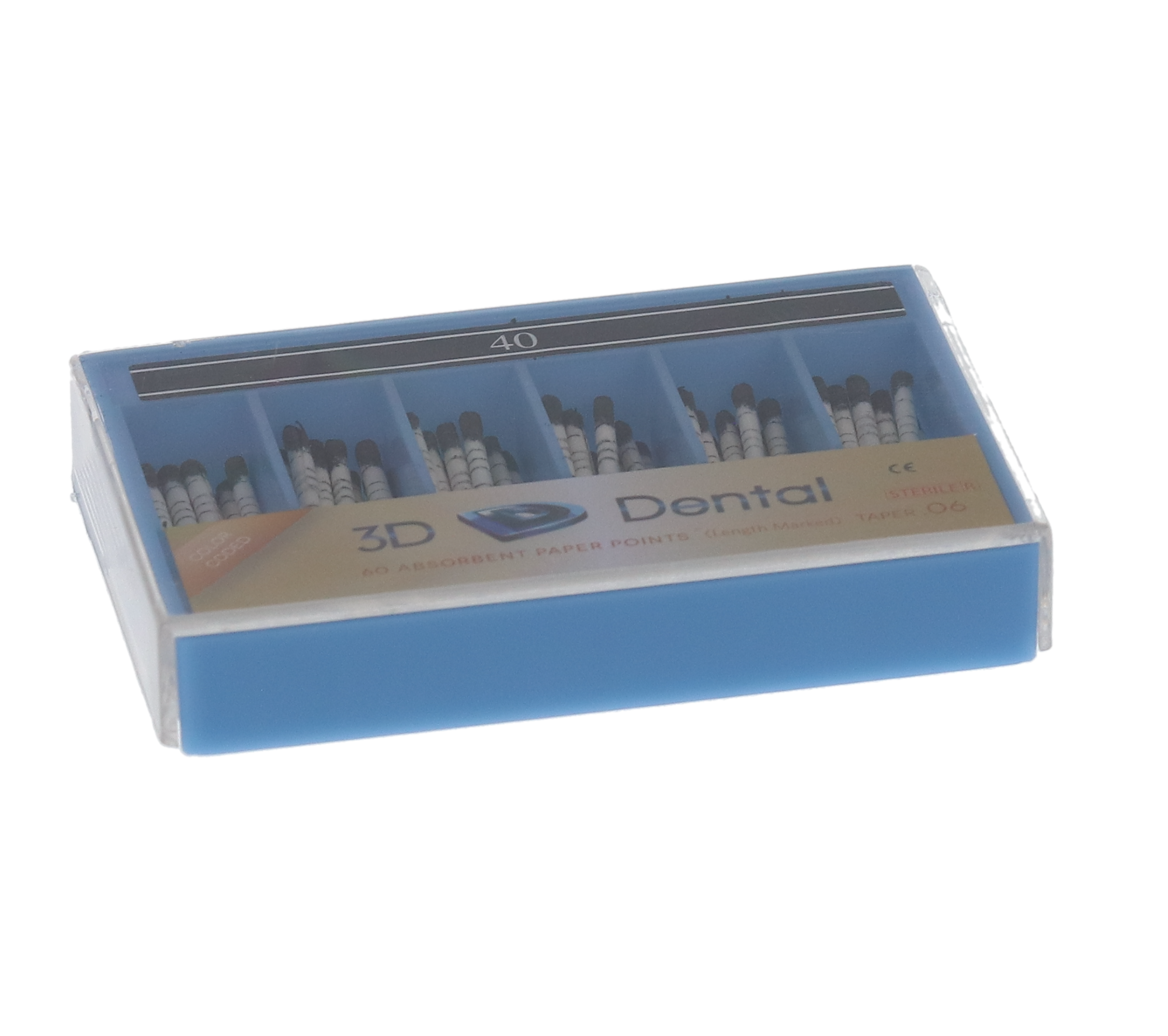 Absorbent Paper Points, Sterile, Tapered Package, 0.06 Taper, # 40, 60/Pk, PPB40T6, 231510-40 thumbnail 6